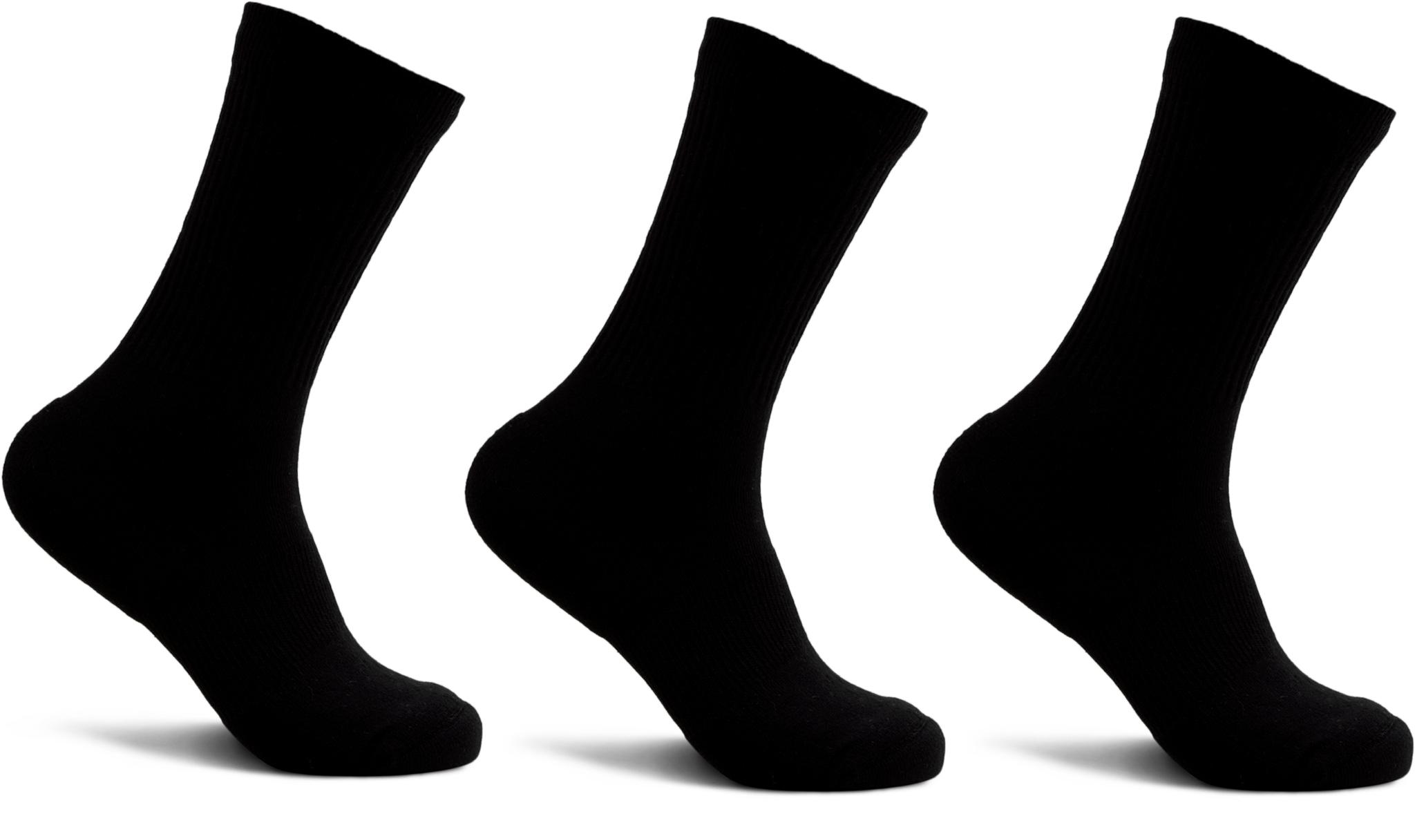 Product gallery image number 1 for product Marollen Everyday Cotton Rib Crew Socks 3-Pack - Unisex