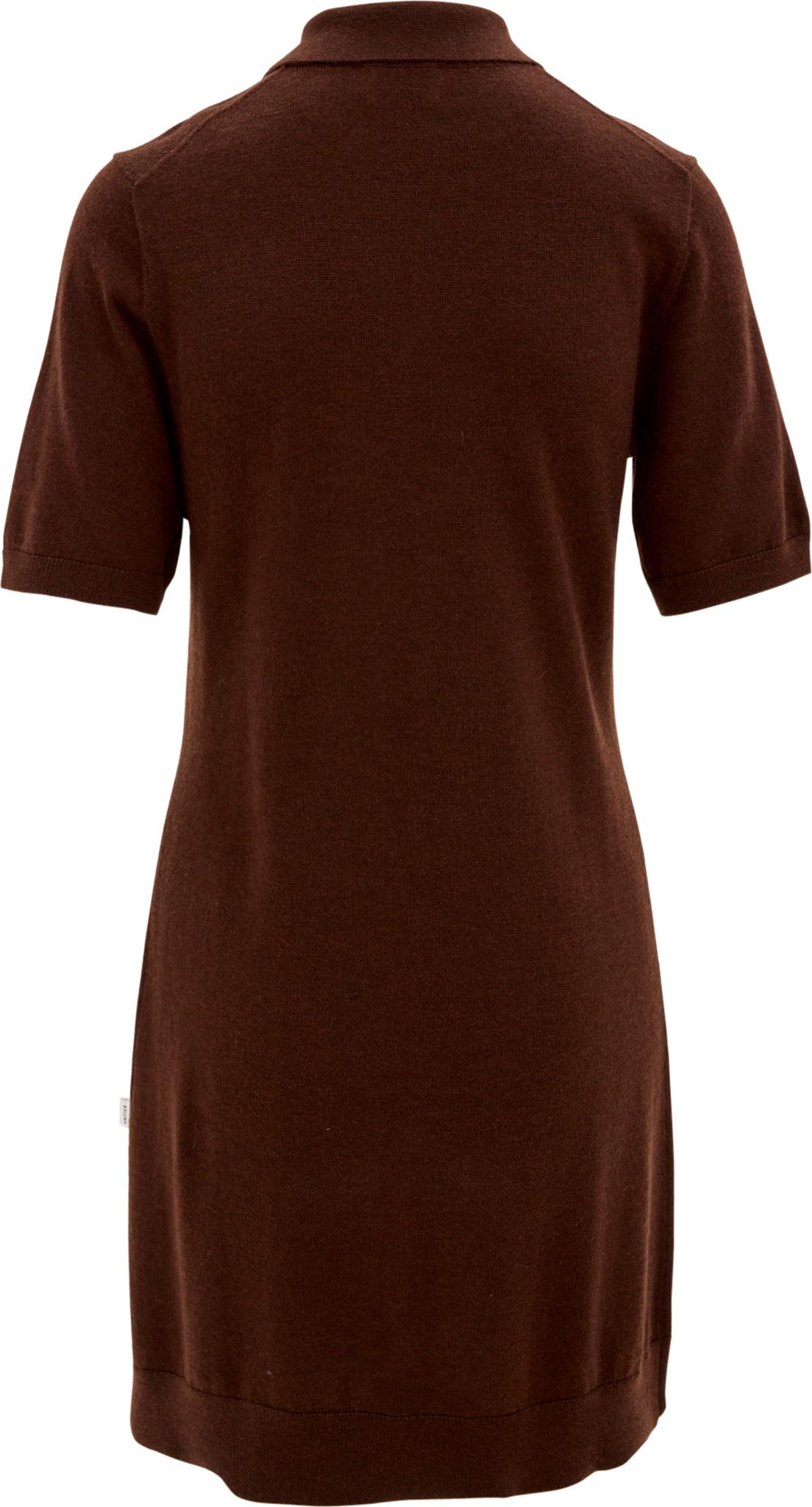 Numéro de l'image de la galerie de produits 2 pour le produit Robe polo légère à manches courtes en laine mérinos Shatin - Femme