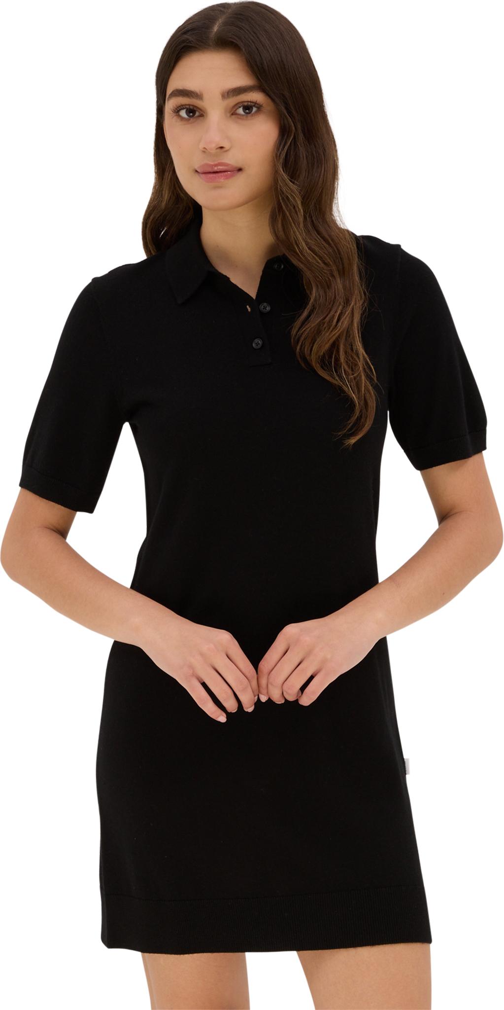 Product gallery image number 3 for product Shatin Lightweight Merino Knit Short-Sleeve Polo Dress - Women's