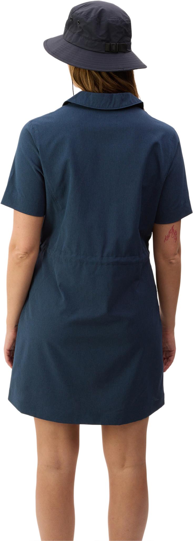 Product gallery image number 3 for product Robe-chemise en tissu Active Grid Chacarita - Femme