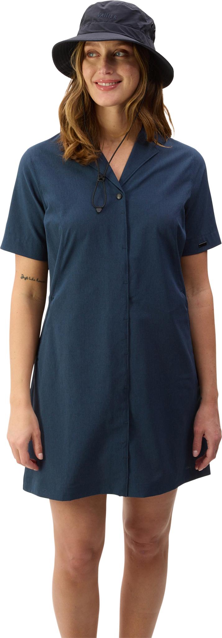 Product gallery image number 4 for product Robe-chemise en tissu Active Grid Chacarita - Femme