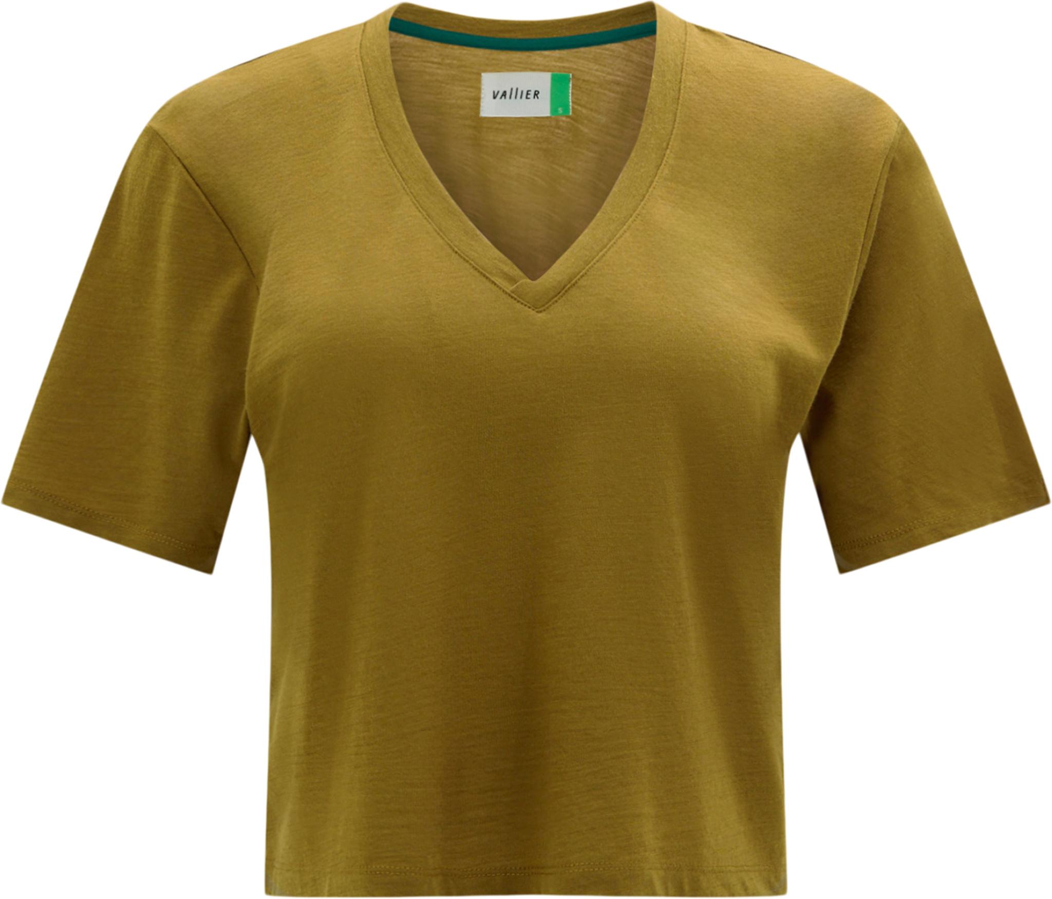 Product image for Aliados Cropped Relaxed Fit Merino V-neck T-shirt - Women's