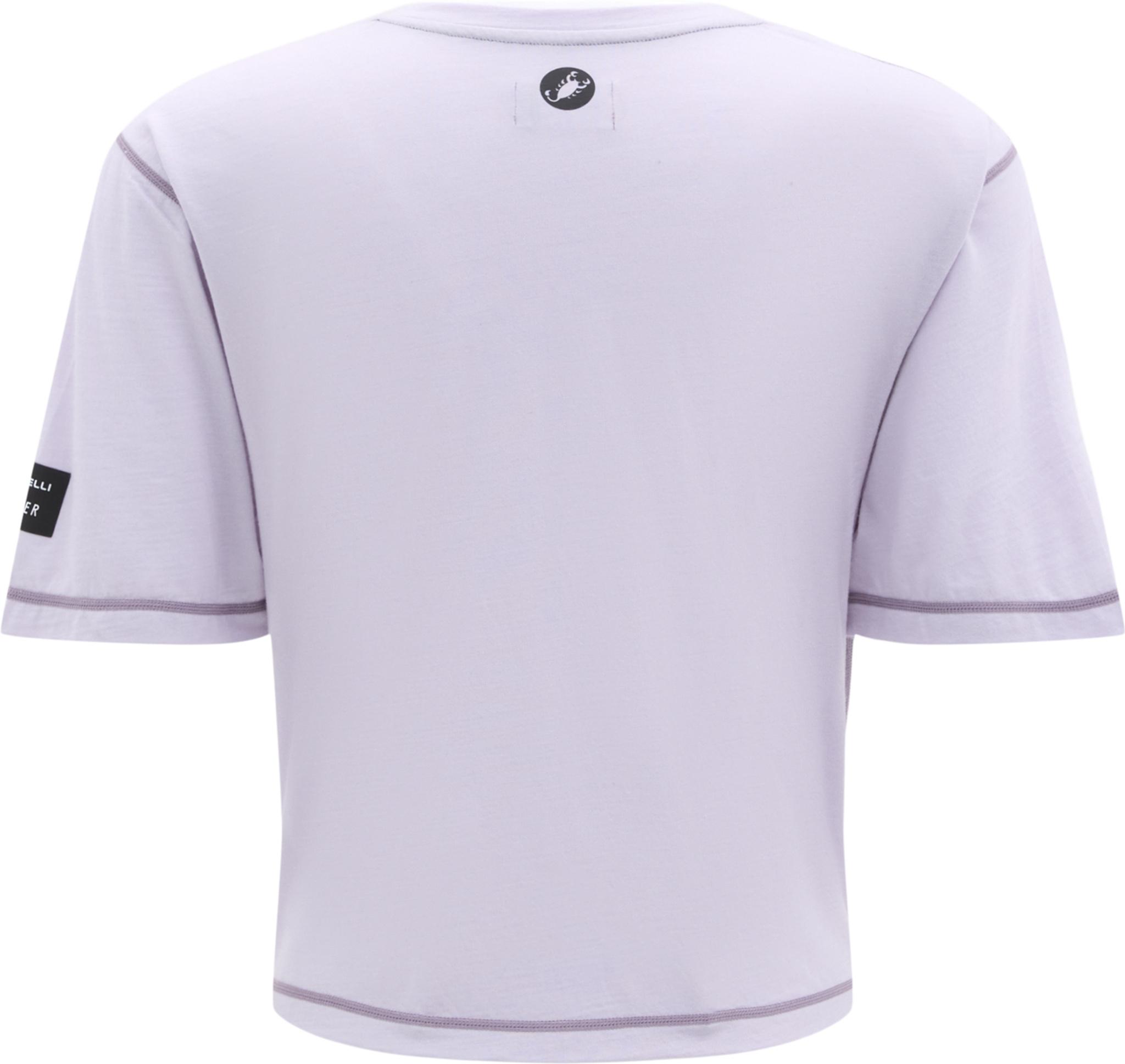 Product gallery image number 7 for product Vallier x Castelli T-shirt court à col en V et coupe décontractée en mérinos Aliados - Femme