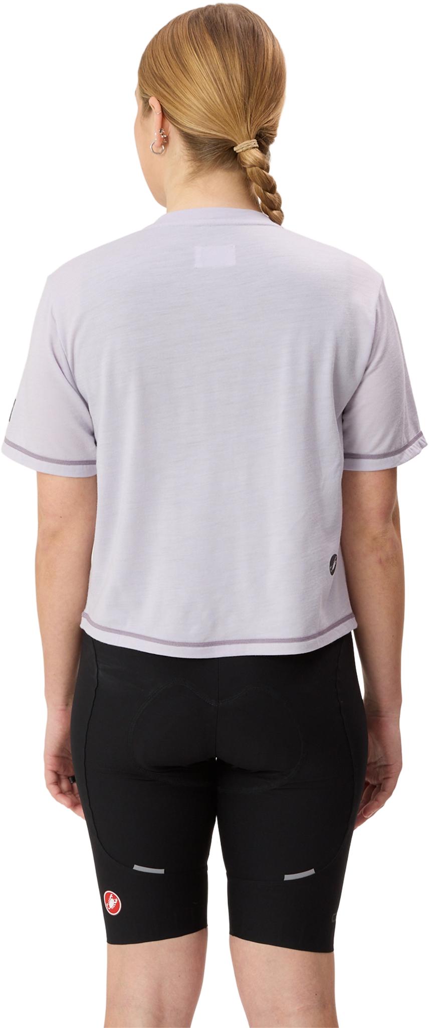 Product gallery image number 2 for product Vallier x Castelli Aliados Cropped Relaxed Fit Merino V-neck T-shirt - Women's