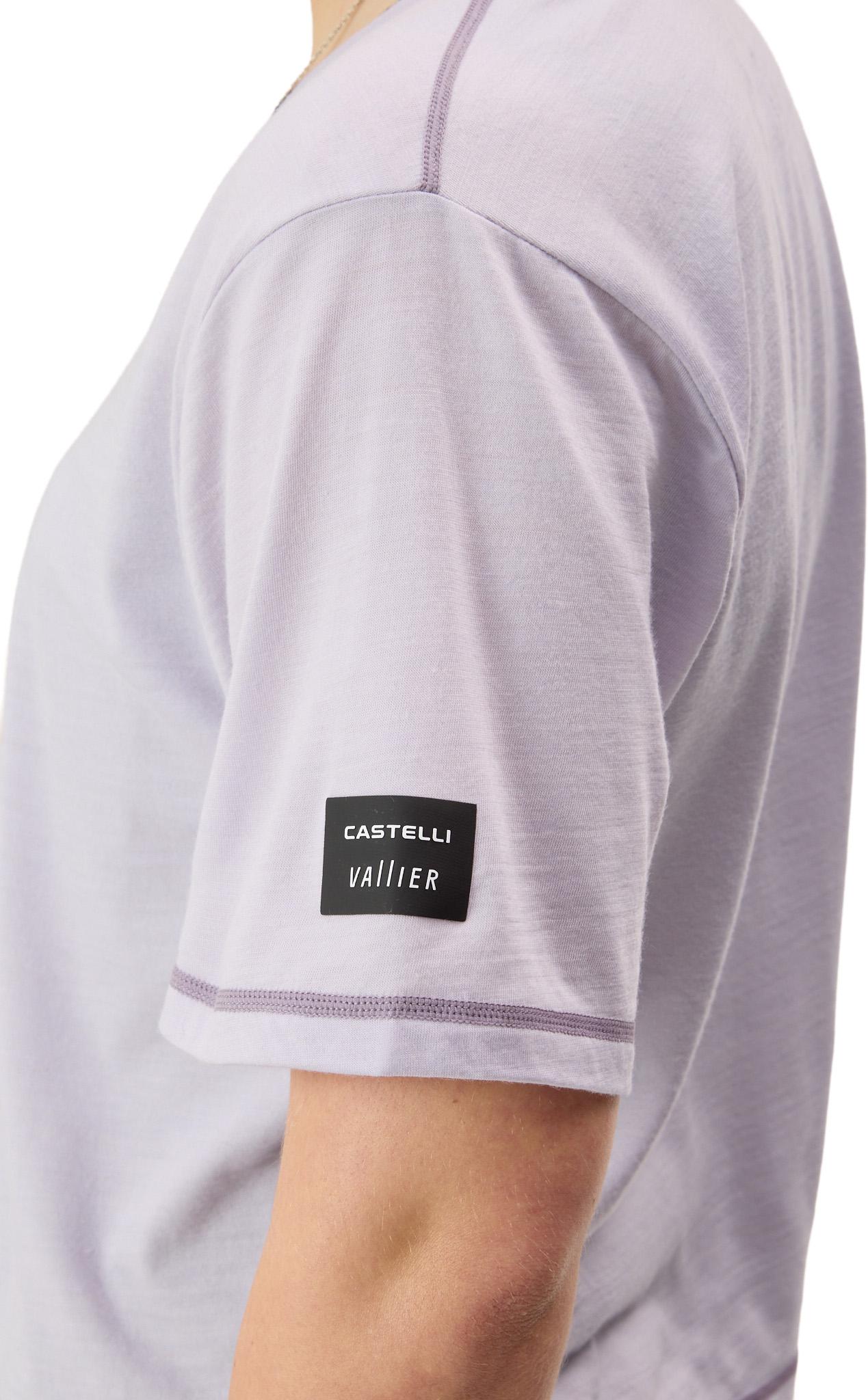 Product gallery image number 3 for product Vallier x Castelli Aliados Cropped Relaxed Fit Merino V-neck T-shirt - Women's