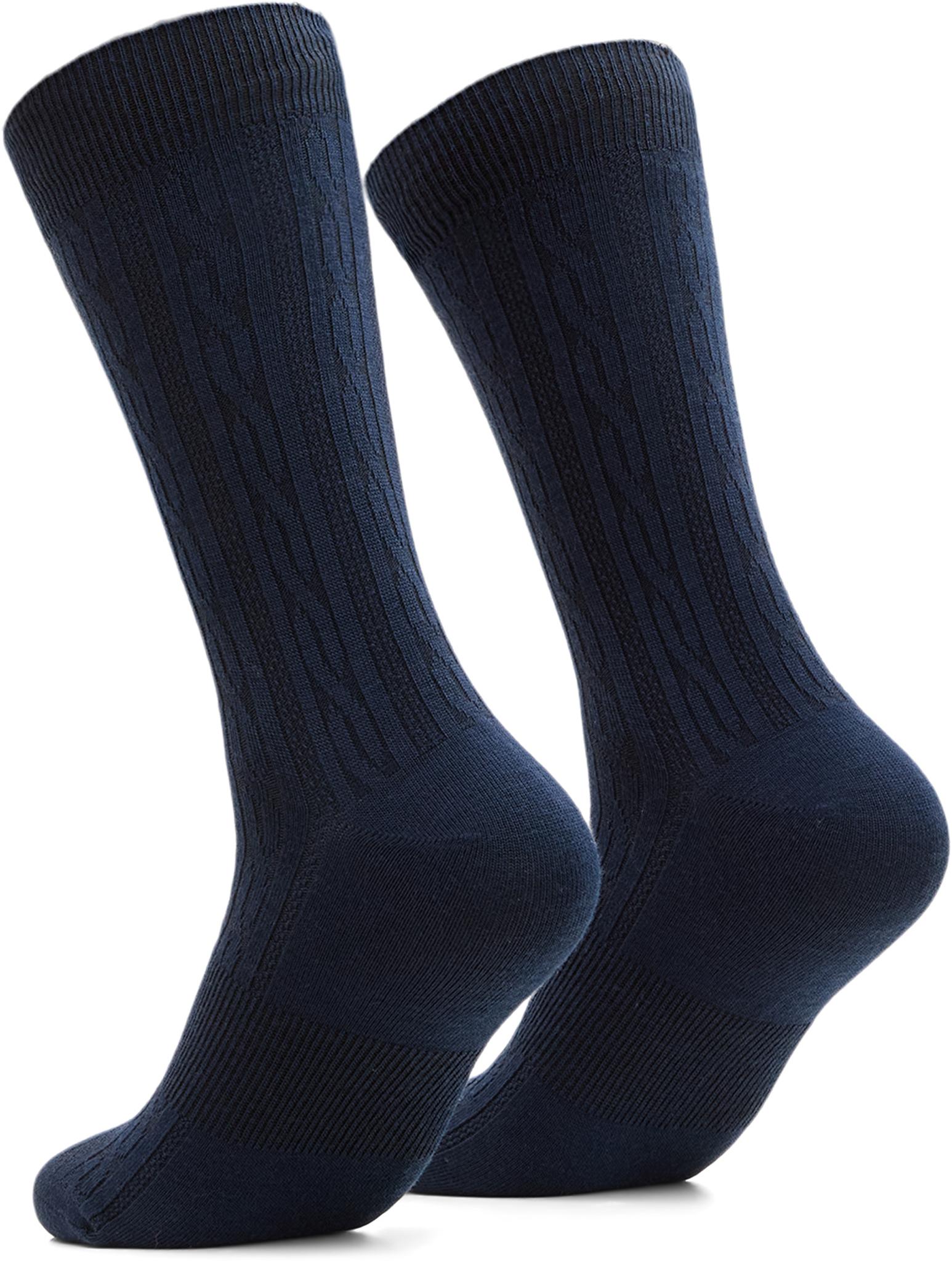 Numéro de l'image de la galerie de produits 2 pour le produit Chaussettes mi-mollet en tricot tosadé de mérinos Holborn - Lot de 2 - Unisexe