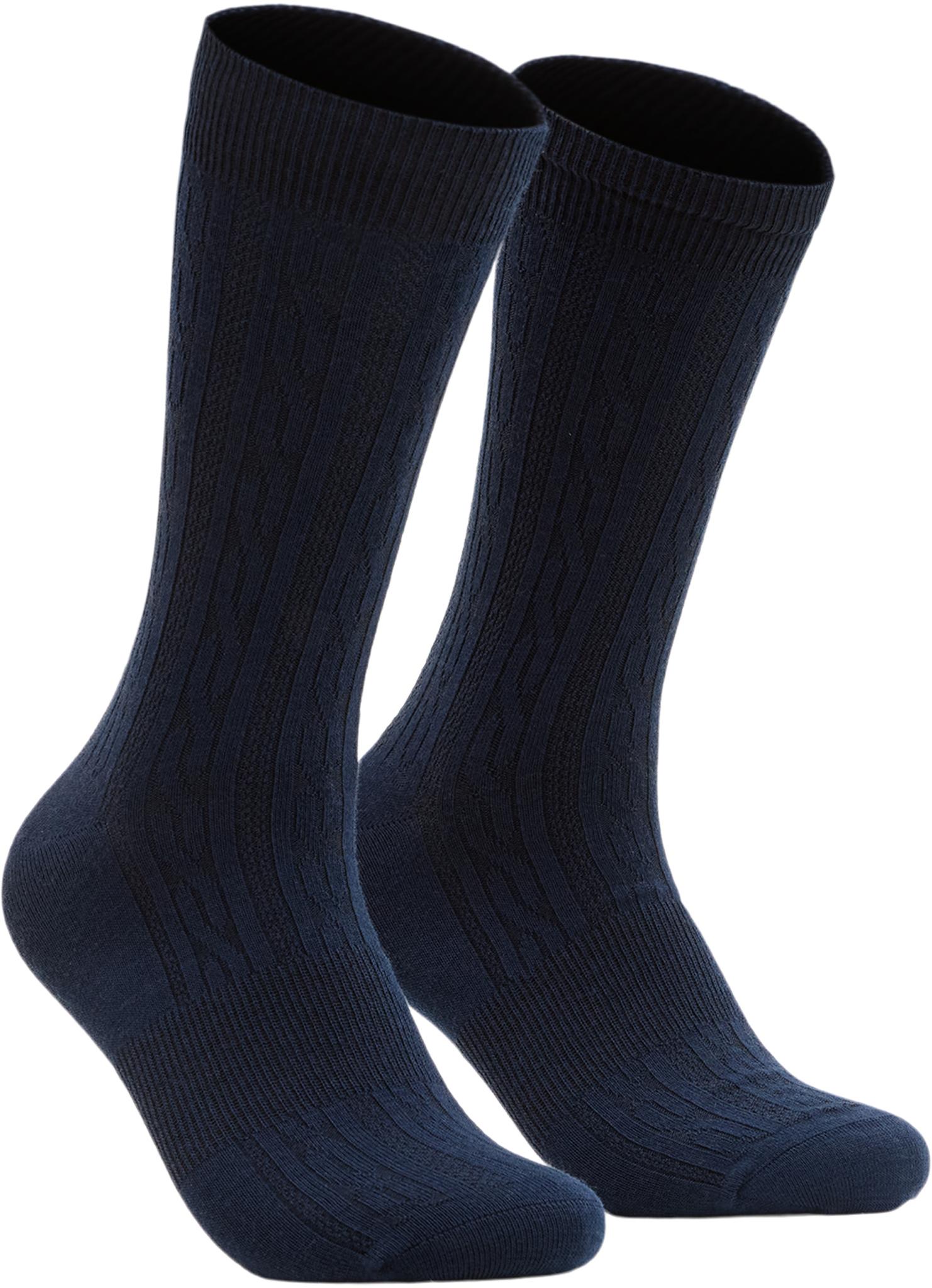 Numéro de l'image de la galerie de produits 3 pour le produit Chaussettes mi-mollet en tricot tosadé de mérinos Holborn - Lot de 2 - Unisexe