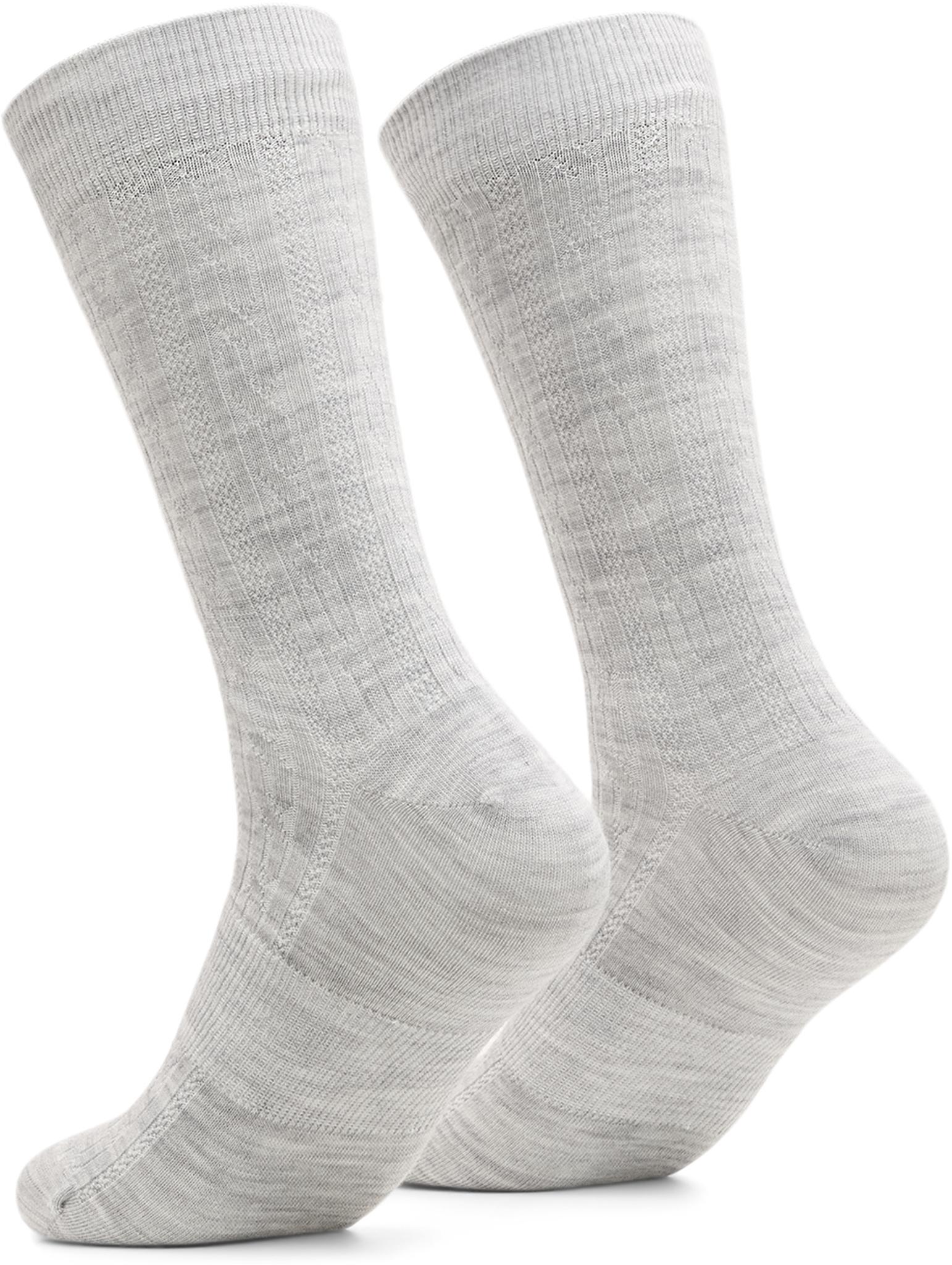 Numéro de l'image de la galerie de produits 2 pour le produit Chaussettes mi-mollet en tricot torsadé de mérinos Holborn - Unisexe