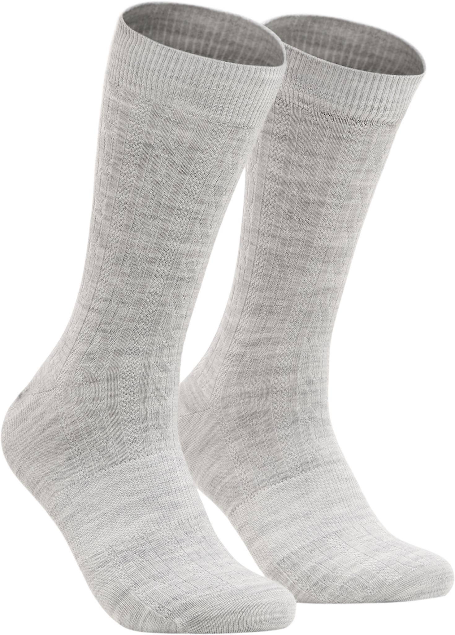 Numéro de l'image de la galerie de produits 3 pour le produit Chaussettes mi-mollet en tricot torsadé de mérinos Holborn - Unisexe