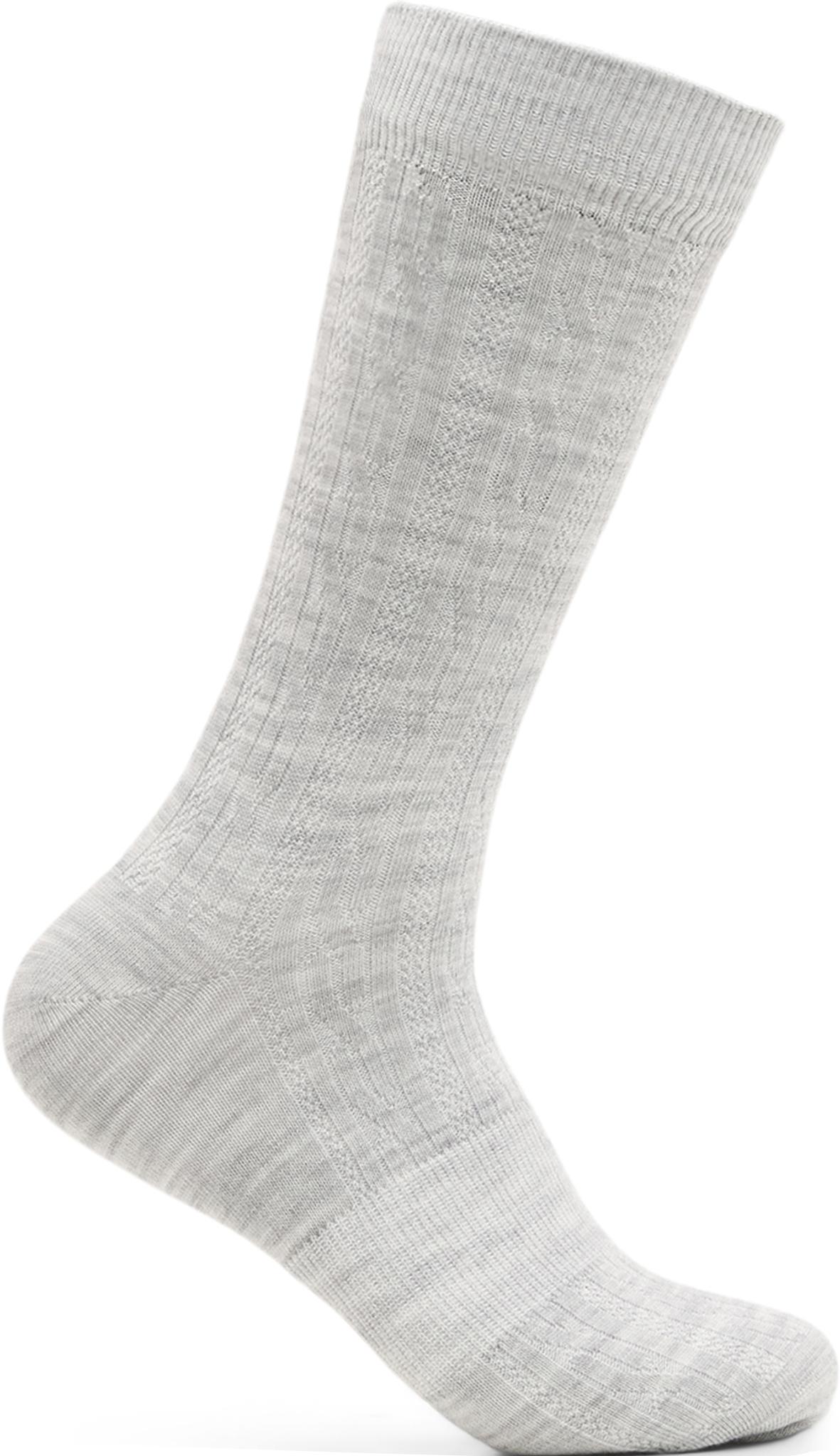 Image de produit pour Chaussettes mi-mollet en tricot torsadé de mérinos Holborn - Unisexe