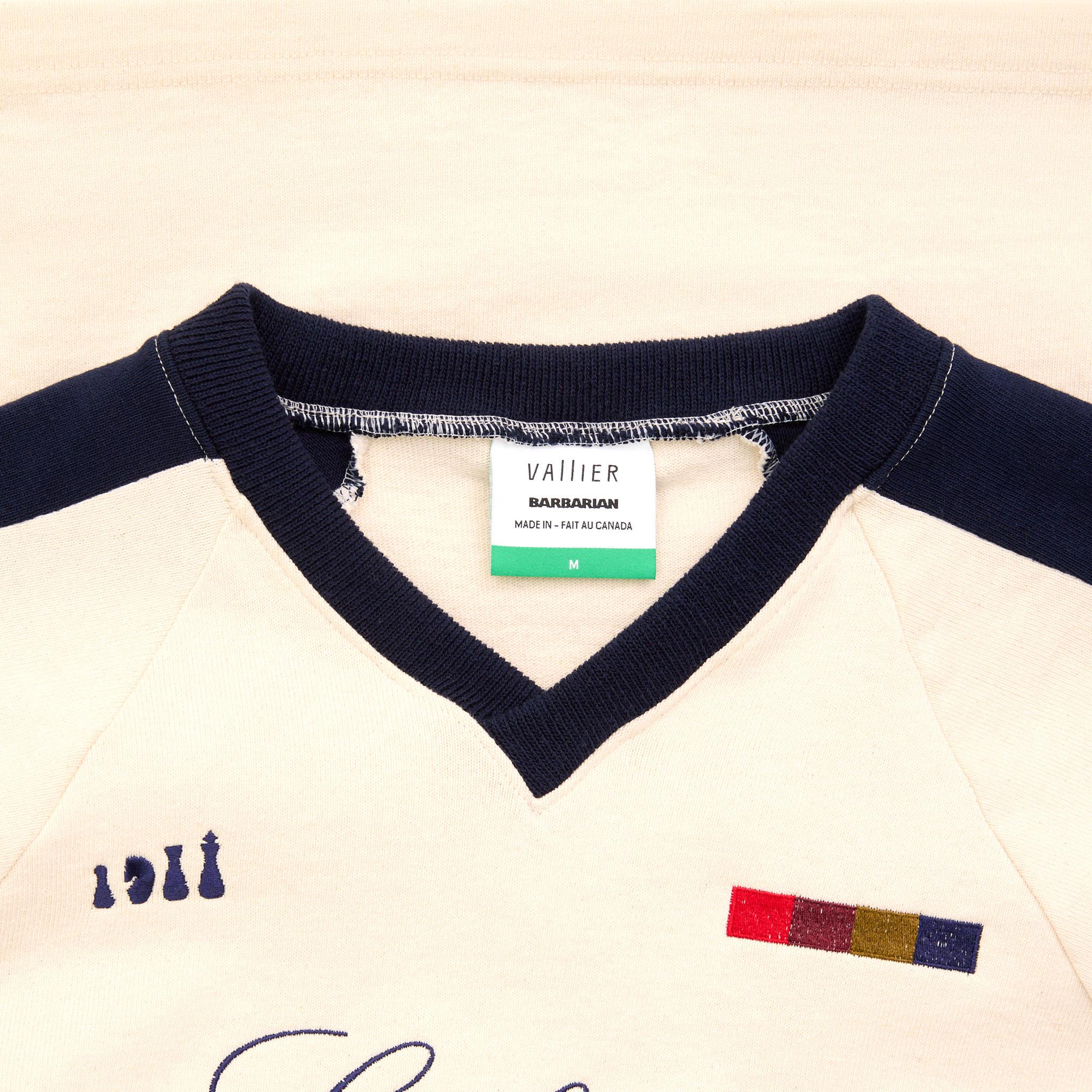 Product gallery image number 8 for product Vallier x Barbarian Brixton V-neck Rugby Shirt - Unisex