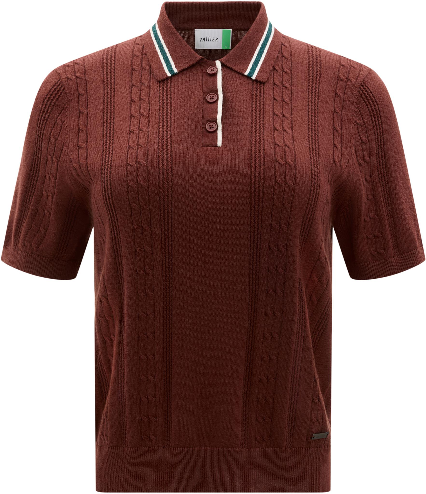 Product image for Valerenga Open-Knit Short Sleeve Cropped Polo - Women's