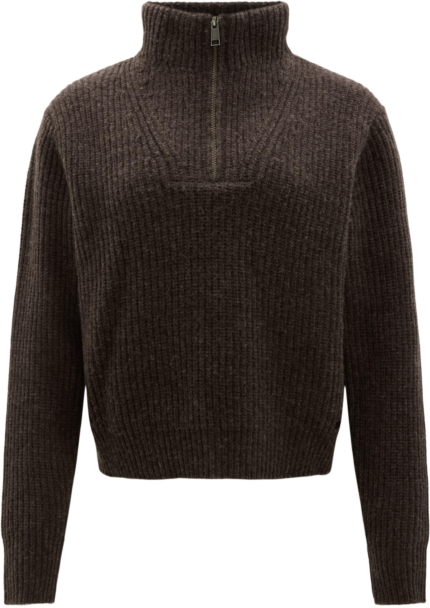 Image de produit pour Chandail épais à demi-glissière en mérinos Grunerlokka Haze - Femme