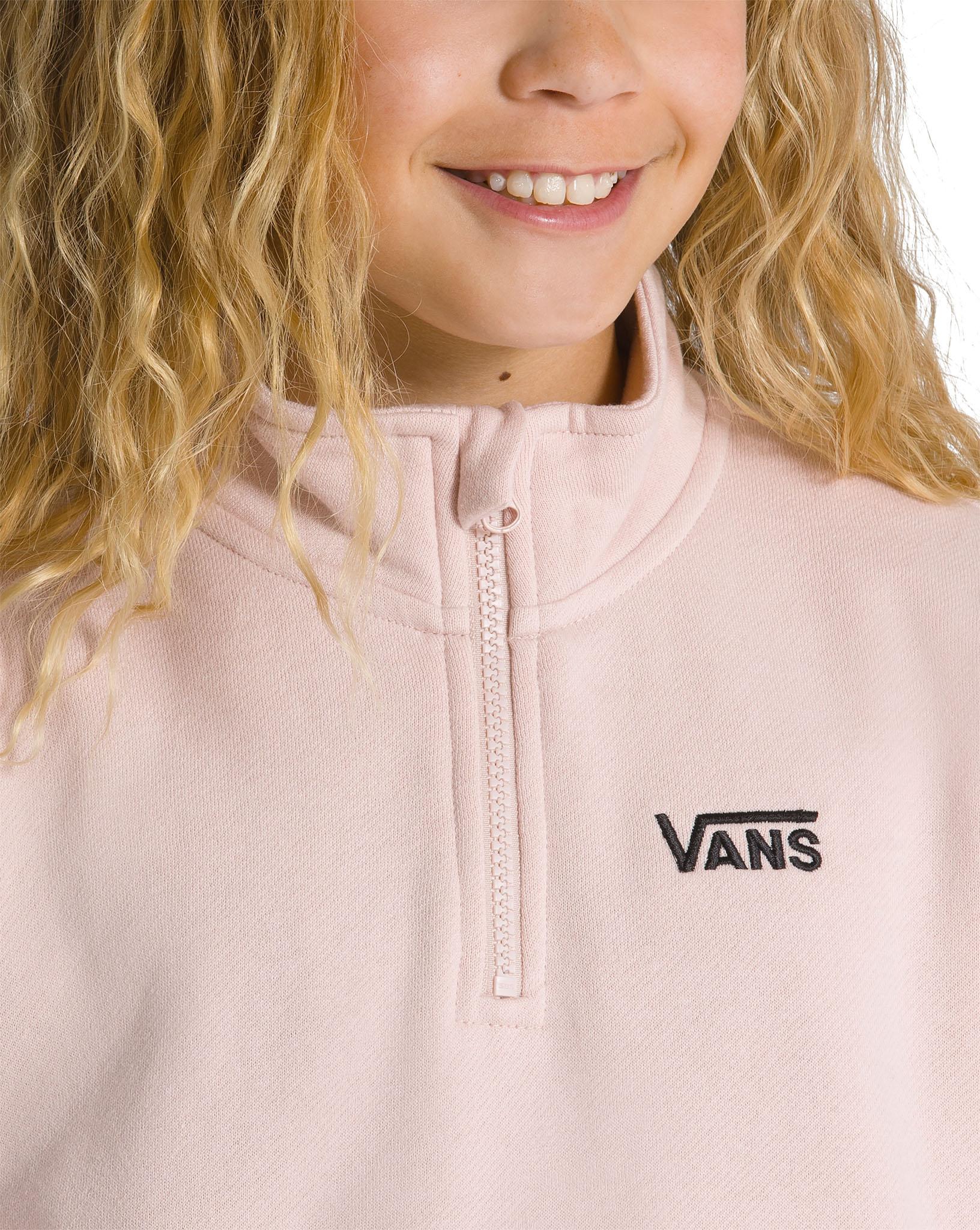 Product gallery image number 4 for product Mock Neck Half Zip Pullover - Girls