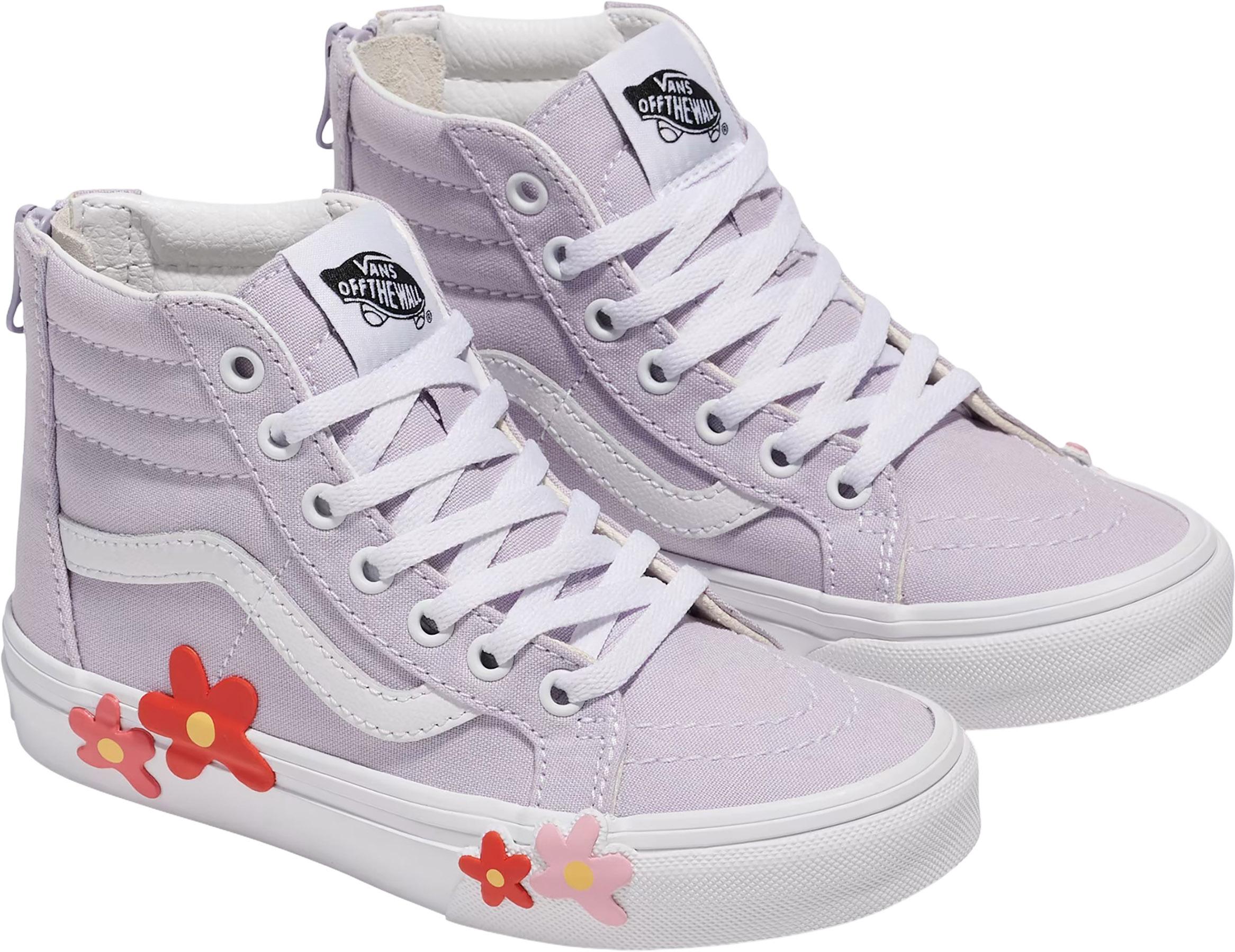 Product gallery image number 3 for product Sk8-Hi-Zip Flower Shoes - Little Kids