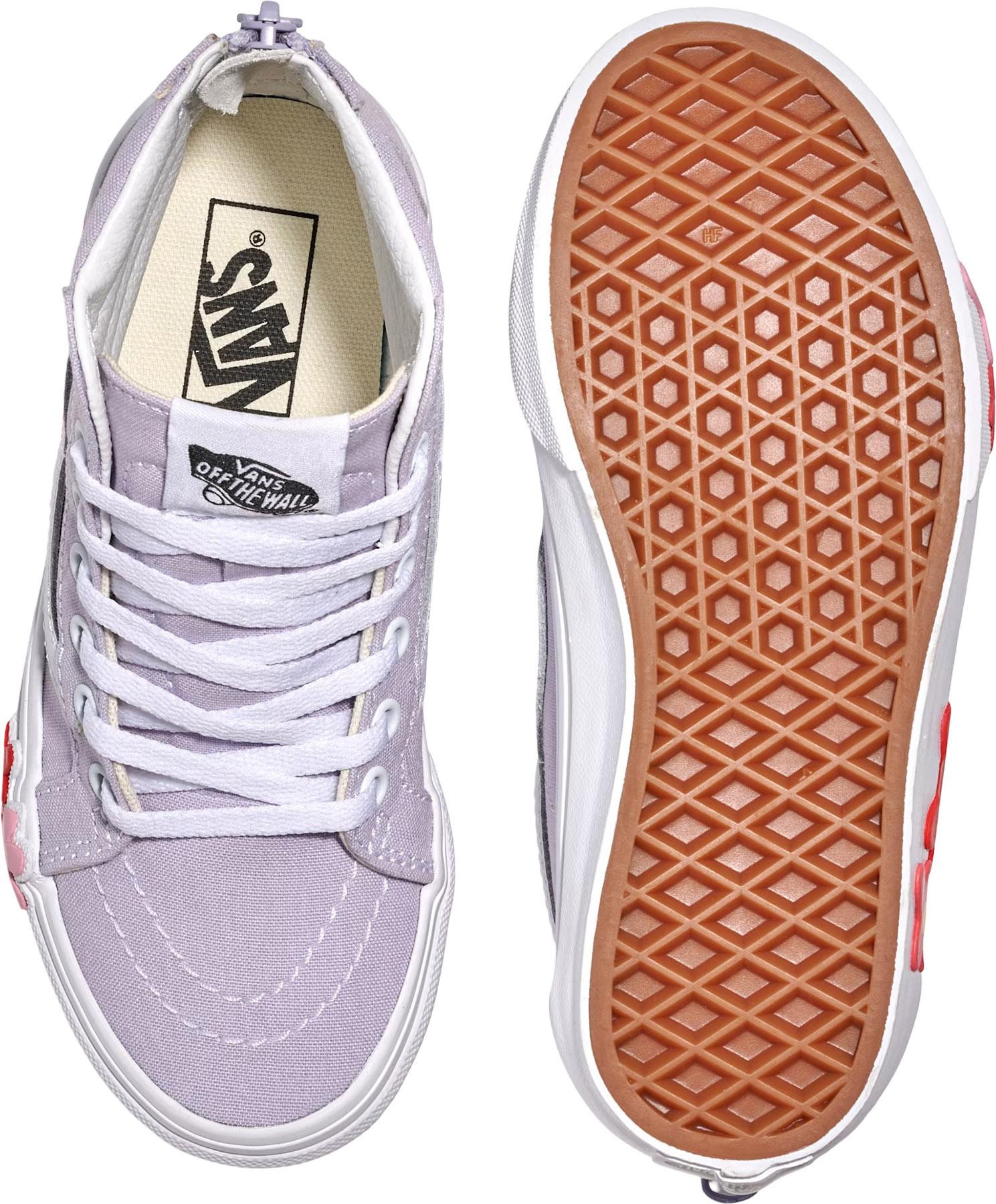 Product gallery image number 4 for product Sk8-Hi-Zip Flower Shoes - Little Kids