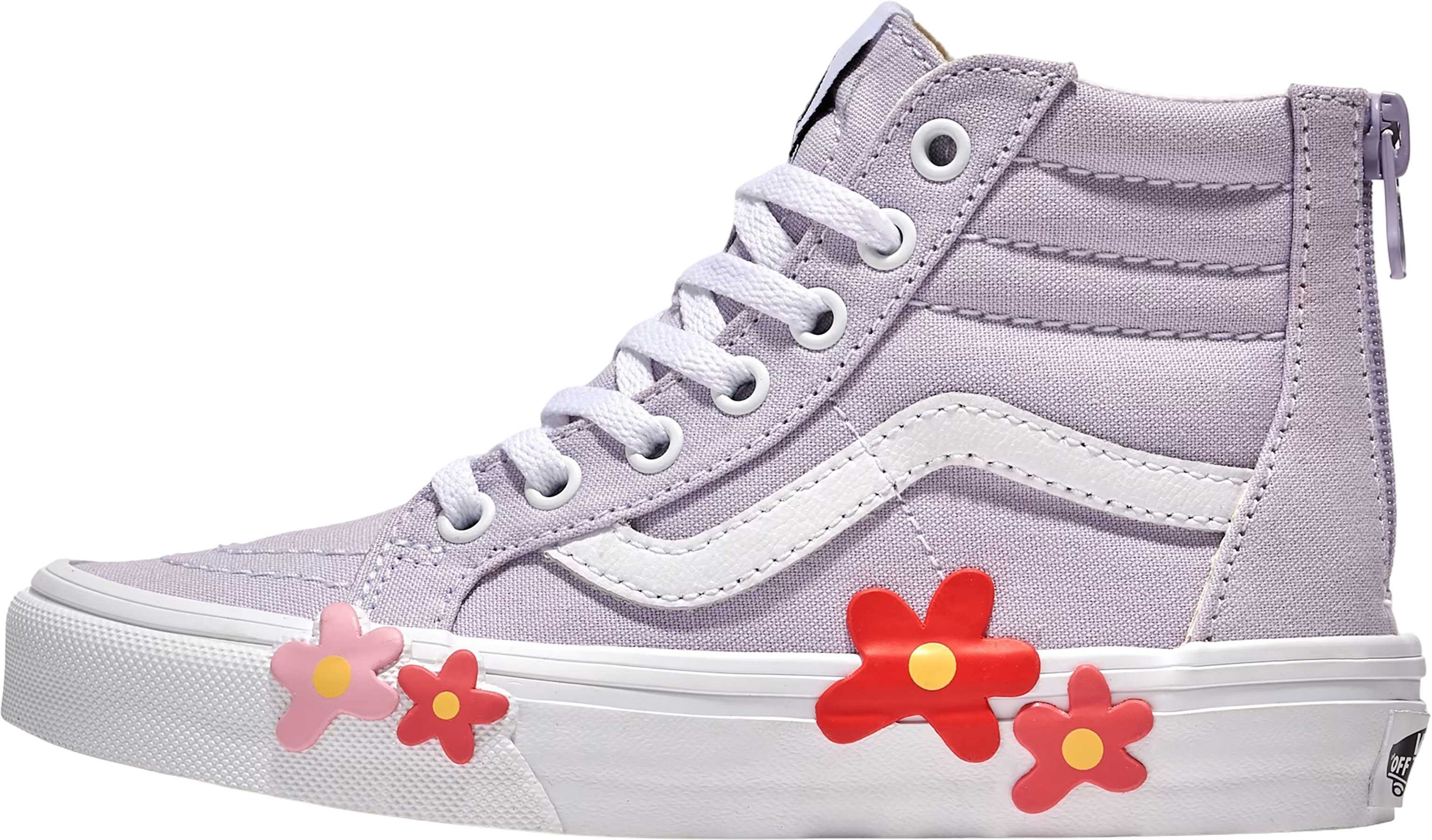 Product image for Sk8-Hi-Zip Flower Shoes - Little Kids
