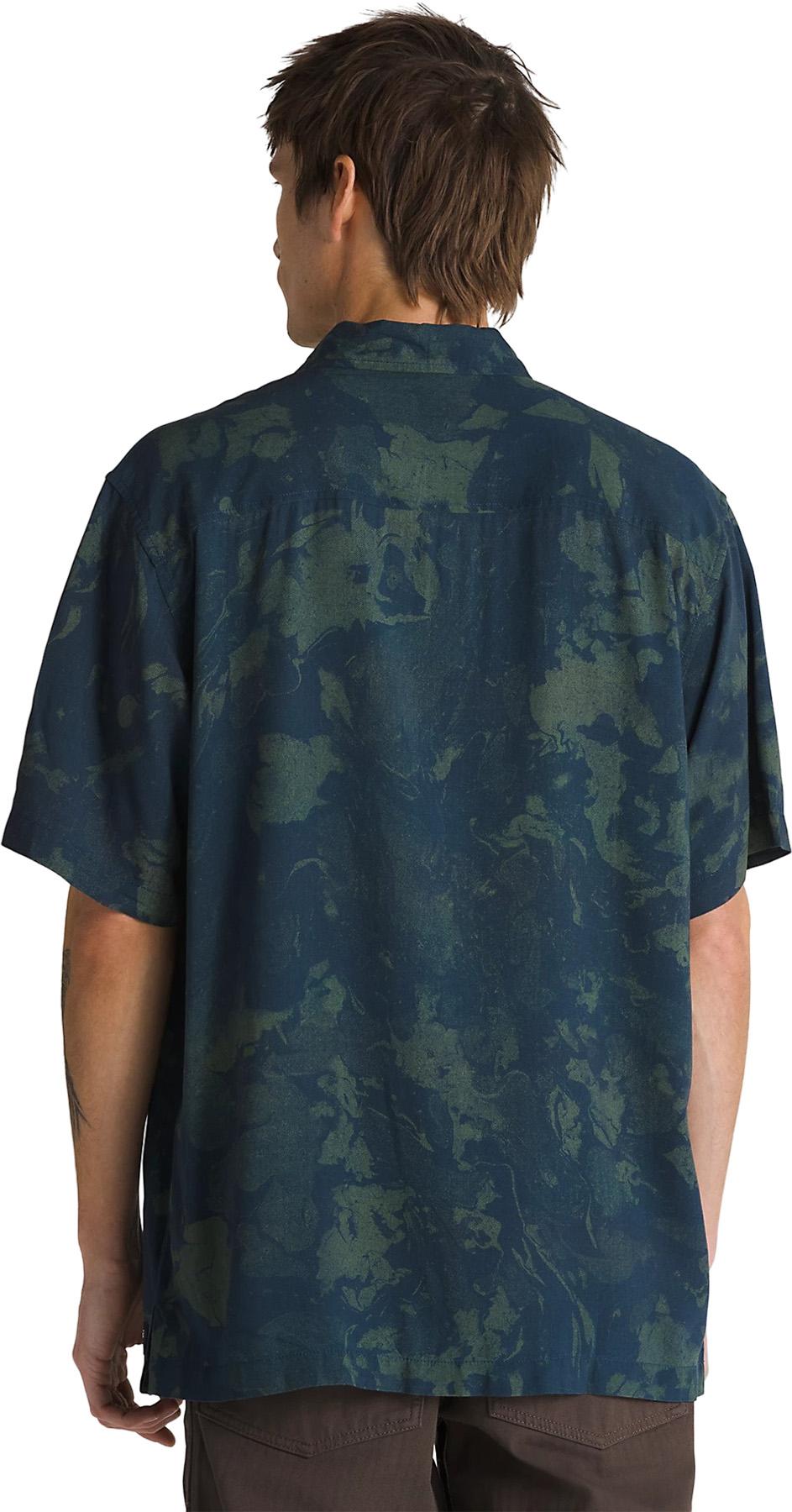 Product gallery image number 2 for product Camp Collar Loose Woven Short Sleeve Shirt - Men's