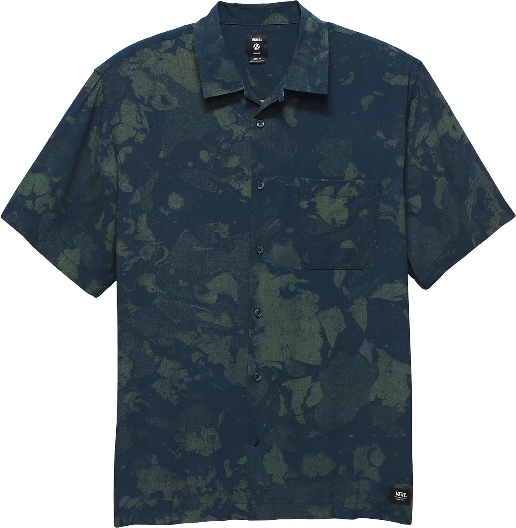 Numéro de l'image de la galerie de produits 1 pour le produit Chemise tissée à manches courtes et à col cranté ample - Homme