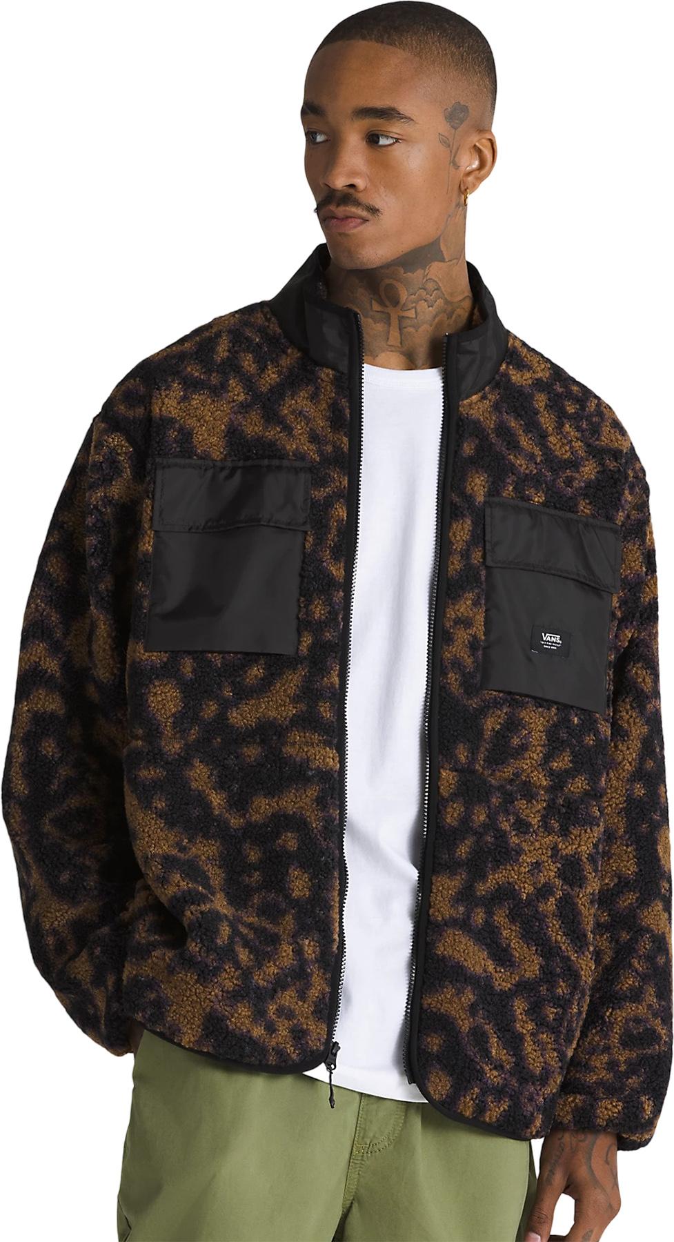 Numéro de l'image de la galerie de produits 4 pour le produit Chandail en molleton ample en sherpa à glissière pleine longueur Debrusk - Homme