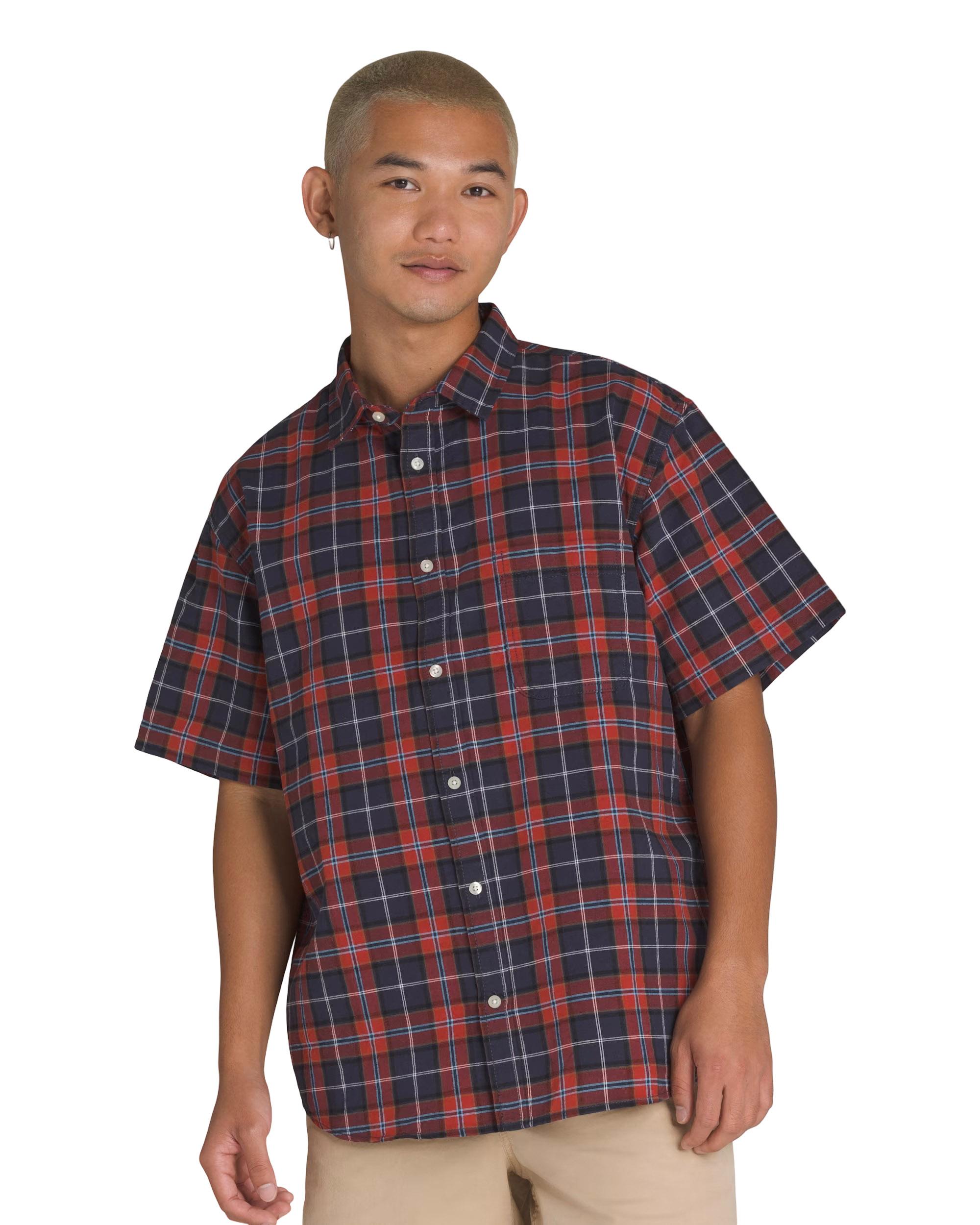 Product image for Lawson Plaid Button Up Short Sleeve Shirt - Men's