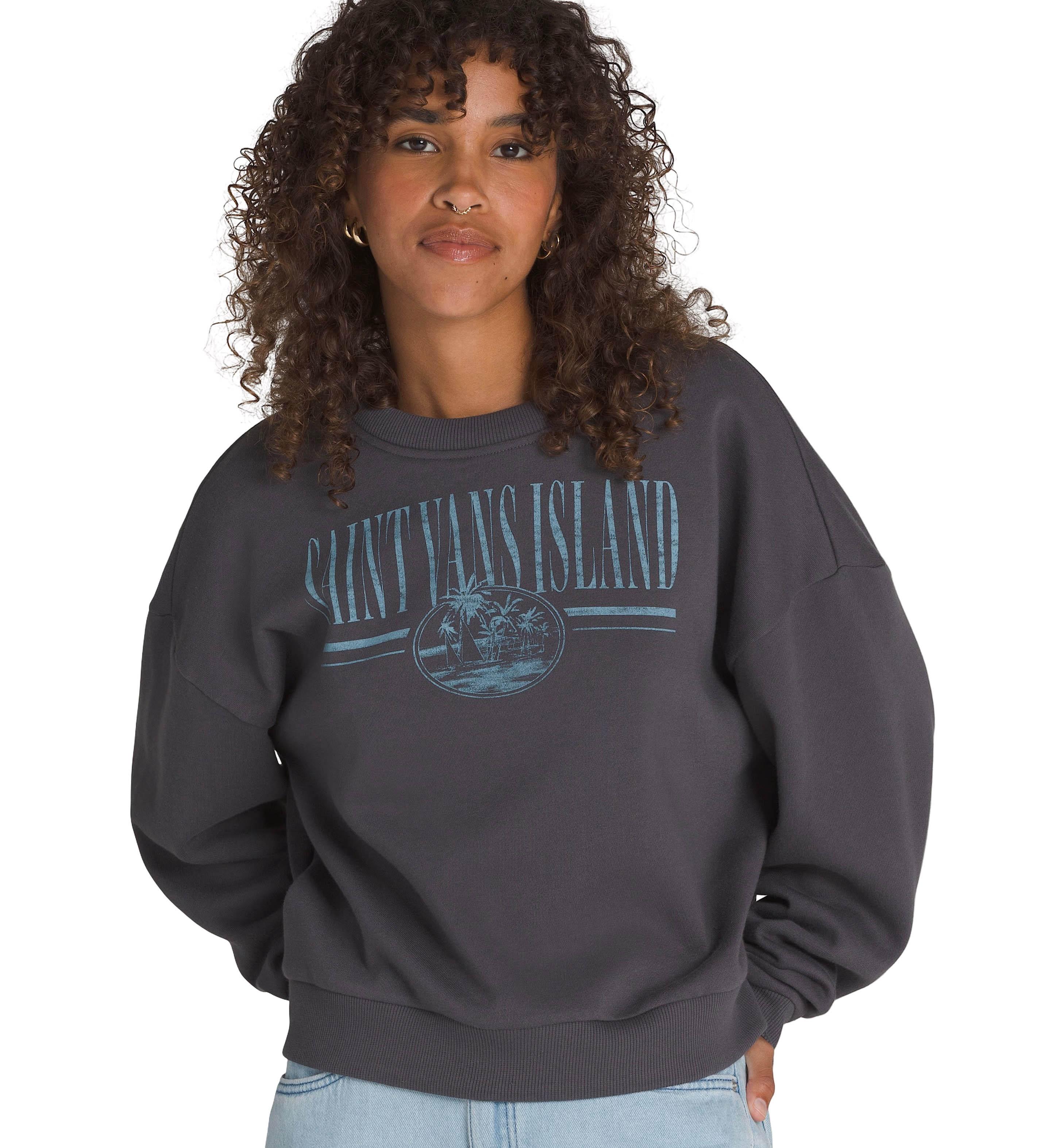Product image for Retro Isle Graphic Crew Neck Sweatshirt - Women's