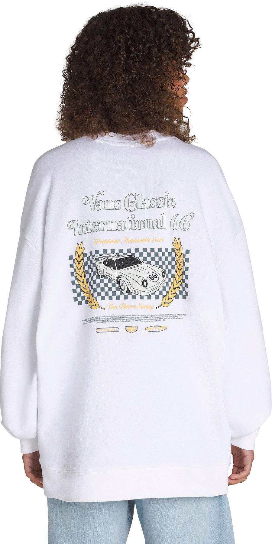 Numéro de l'image de la galerie de produits 3 pour le produit Chandail en molleton à col rond surdimensionné Sport International 66 - Femme