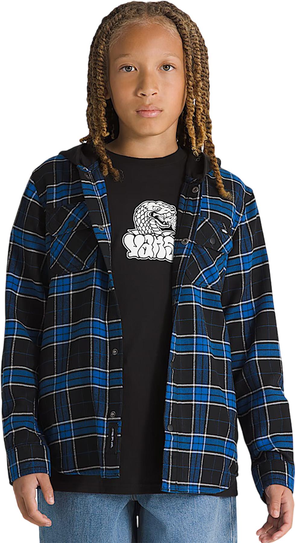 Product gallery image number 3 for product Parkway Long Sleeve Hooded Shirt - Little Kids