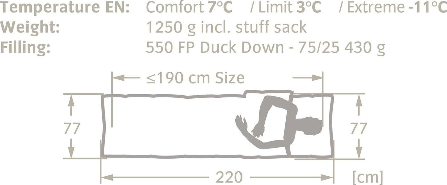 Product gallery image number 3 for product Kamor 400 Down Sleeping Bag