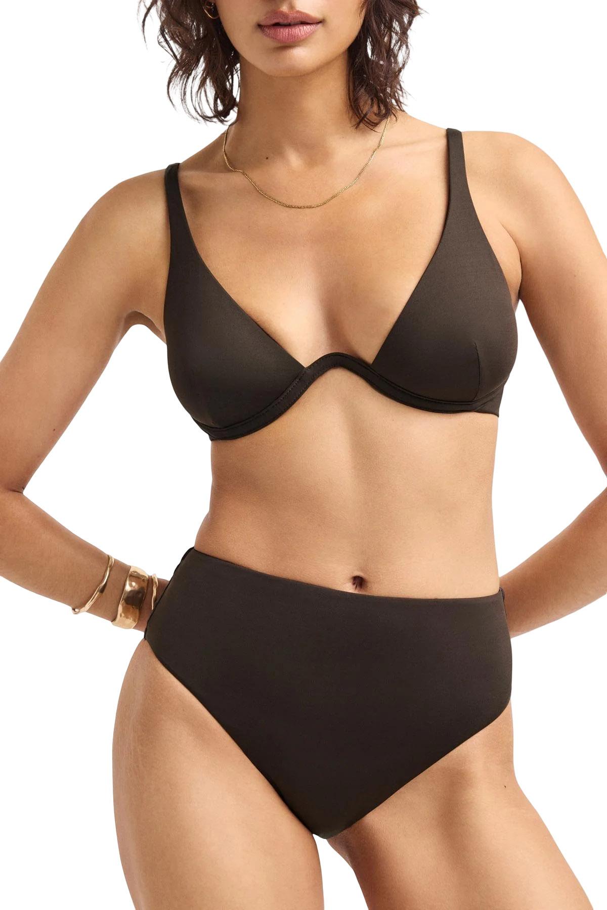 Product image for Bas de bikini à taille haute Barcelona - Femme