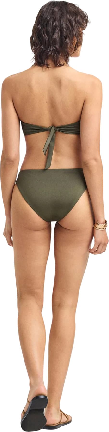 Product gallery image number 2 for product Cali High Leg Full Coverage Bikini Bottom - Women's