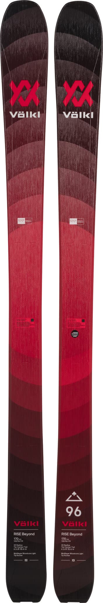 Product gallery image number 1 for product Rise Beyond 96 Touring Skis - Unisex