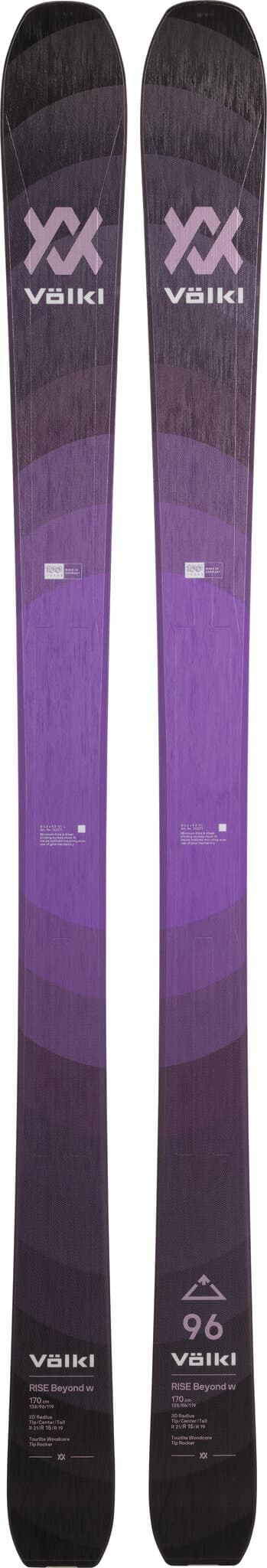 Product gallery image number 1 for product Rise Beyond 96 Touring Skis - Women's