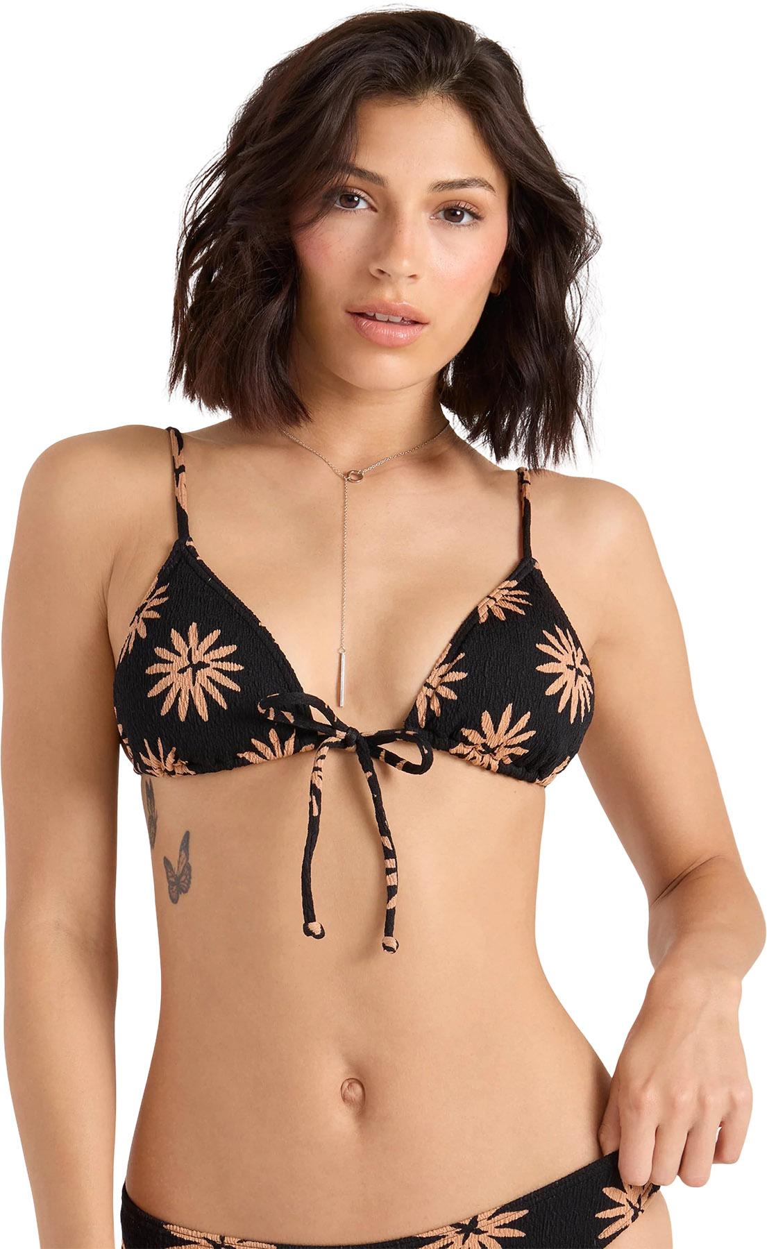 Product image for Bright And Sol Tie Front Triangle Bikini Top - Women’s