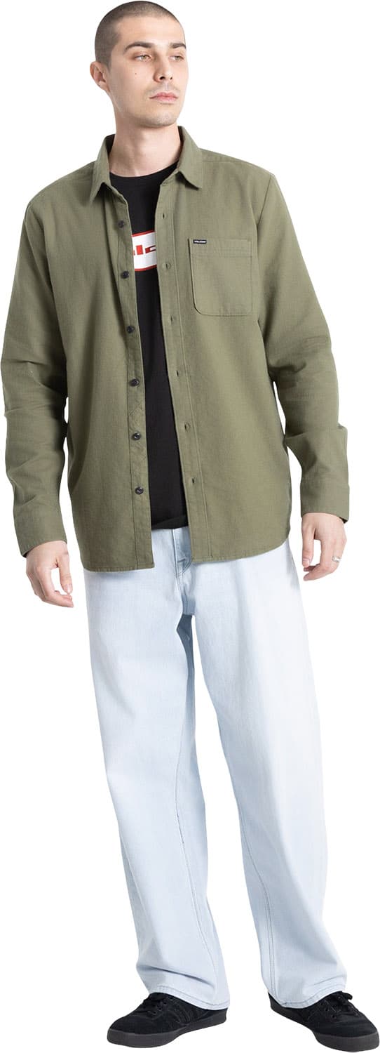 Product gallery image number 5 for product Caden Solid Long Sleeve Shirt - Men's