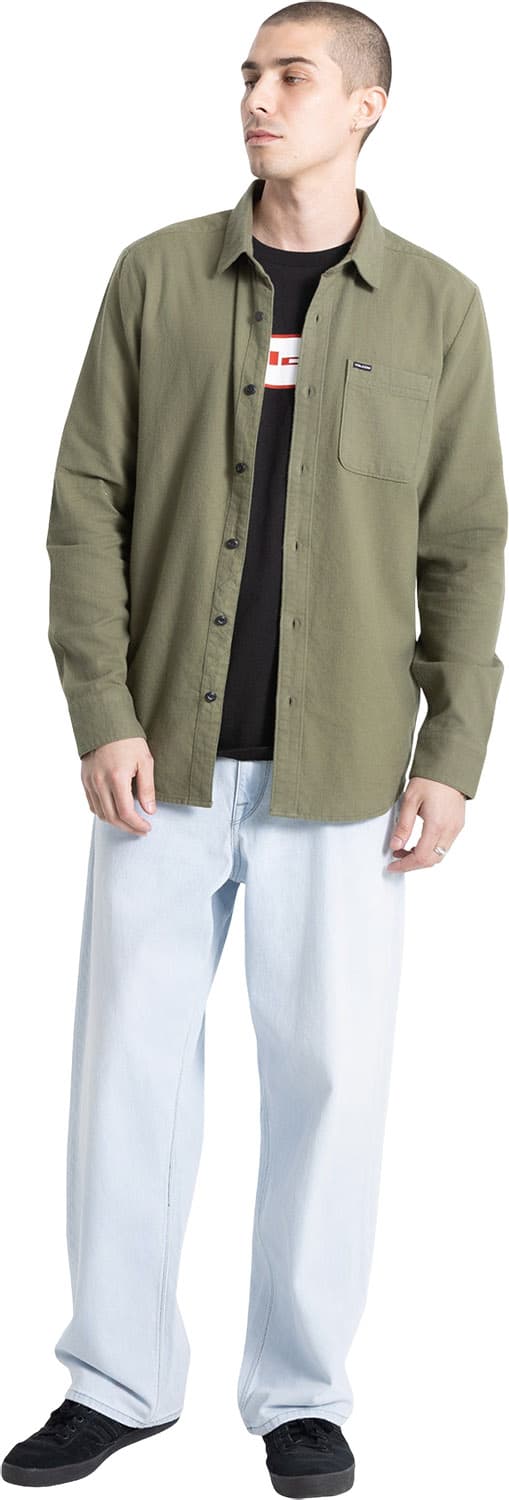 Product gallery image number 7 for product Caden Solid Long Sleeve Shirt - Men's