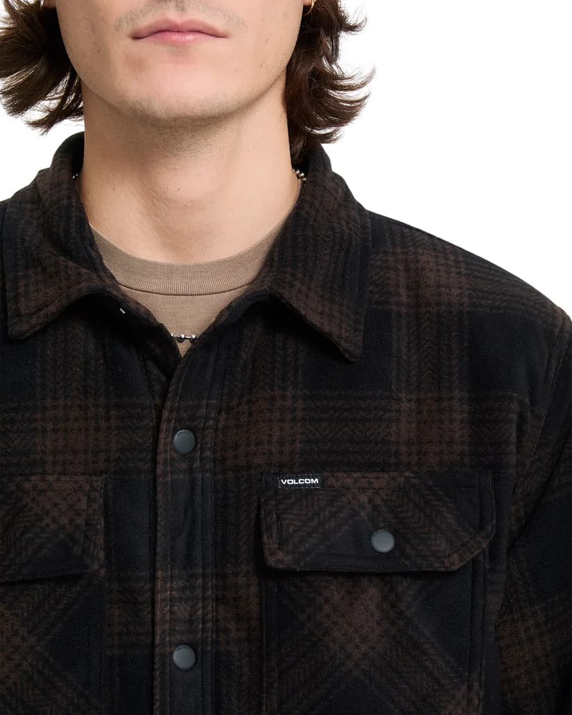 Product gallery image number 6 for product Bowered Polar Fleece Long Sleeve Over-Shirt - Men's