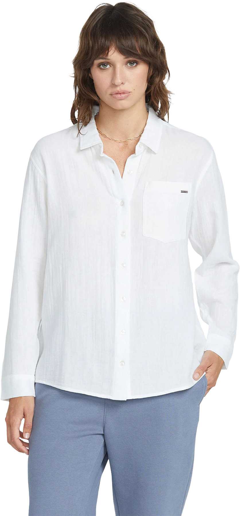 Image de produit pour Chemise boutonnée à manches longues Lil - Femme