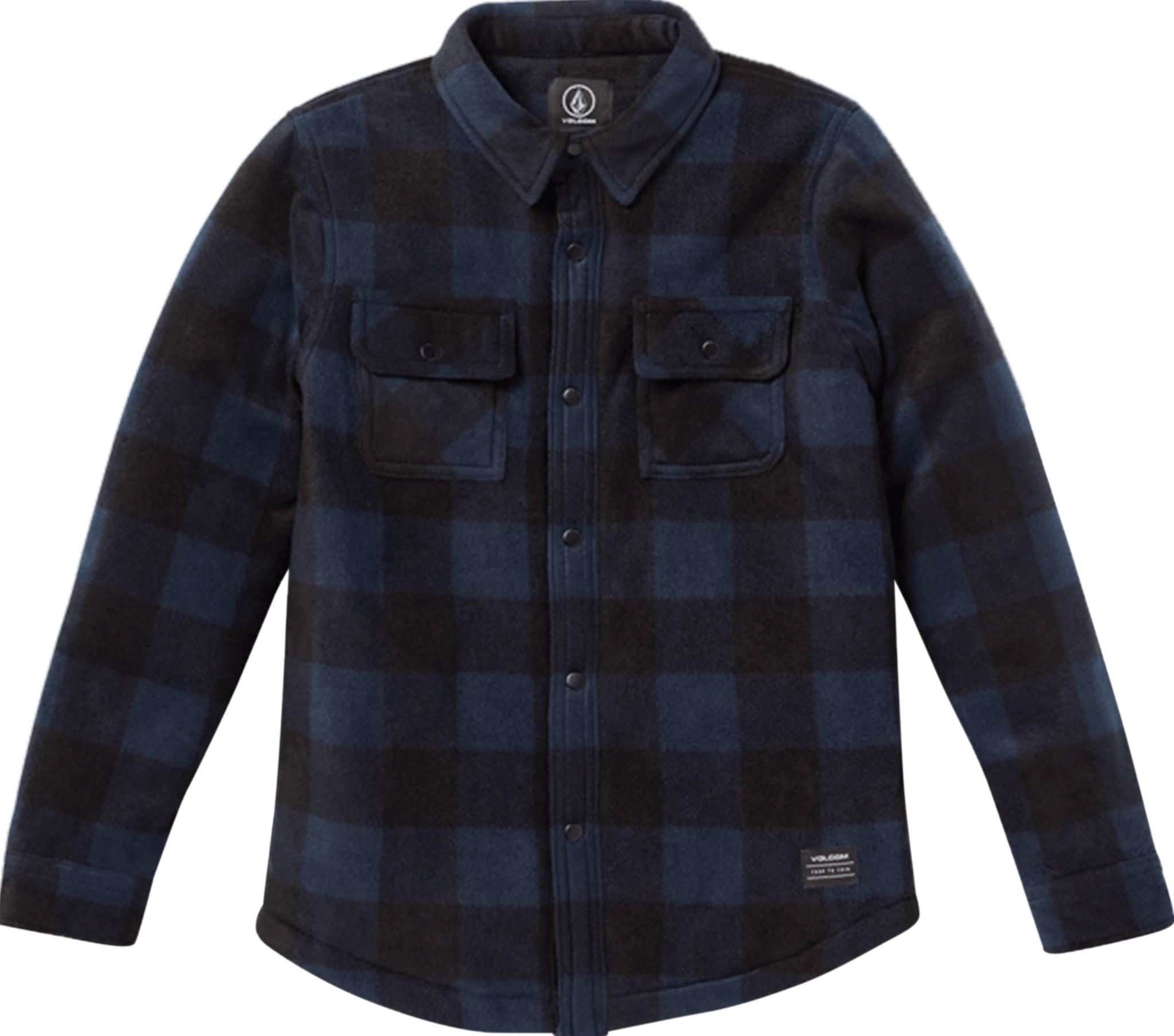 Product gallery image number 1 for product Chemise boutonnée à manches longues en molleton Bowered - Garçon