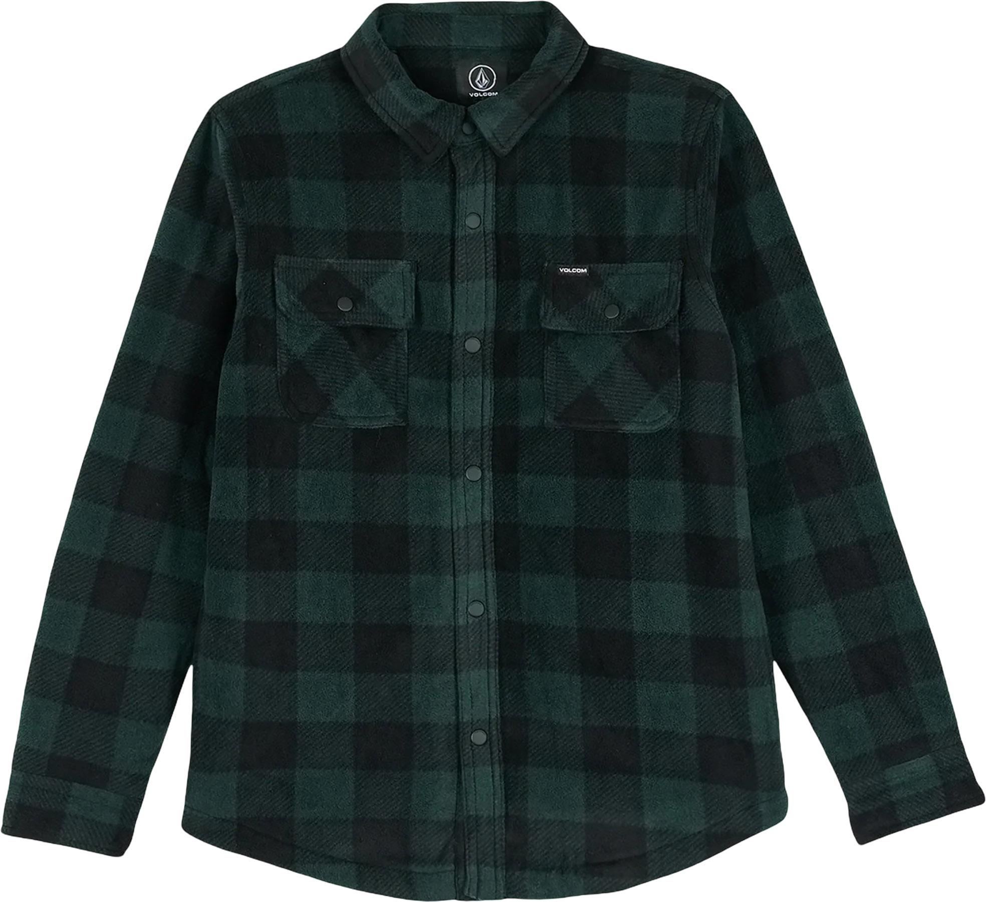 Product image for Chemise boutonnée à manches longues en molleton Bowered - Garçon