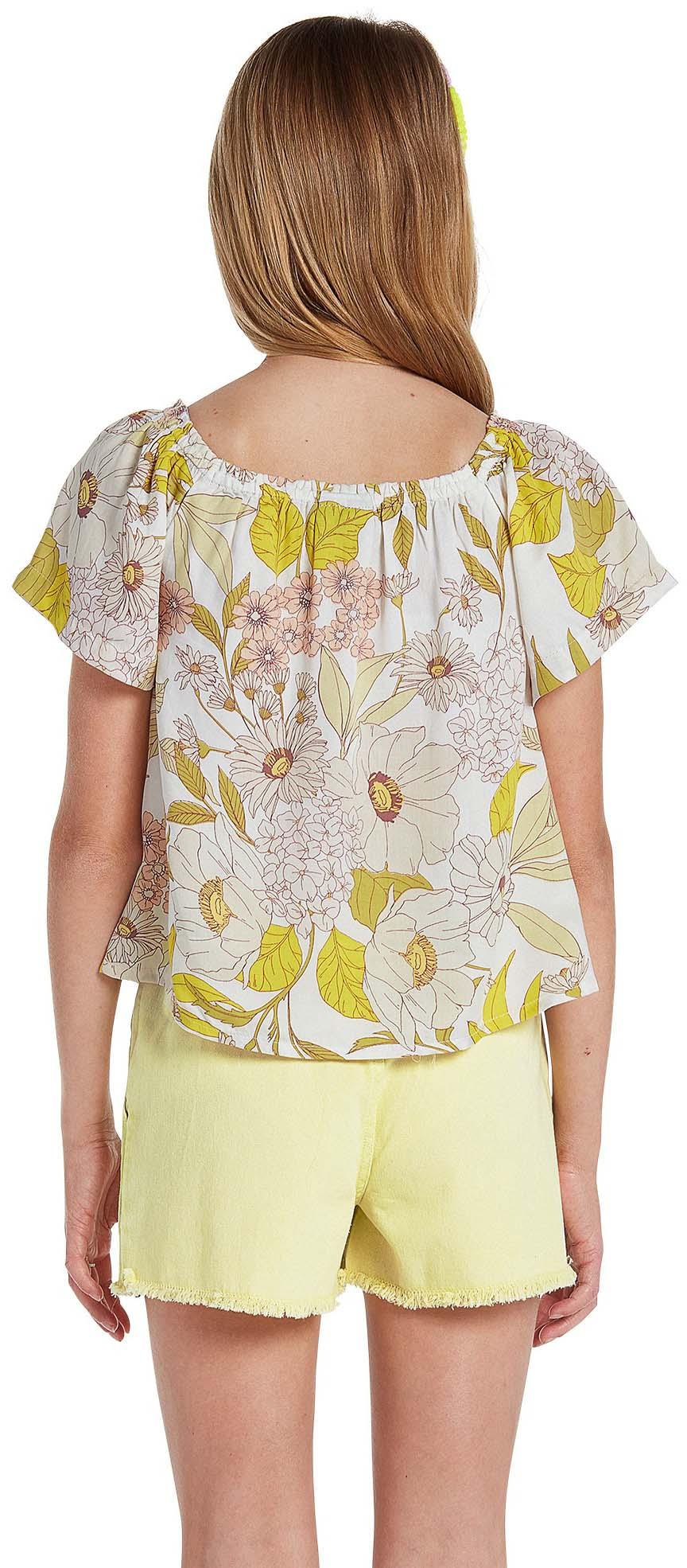 Product gallery image number 2 for product Happy Cloud Short Sleeve Top - Girls