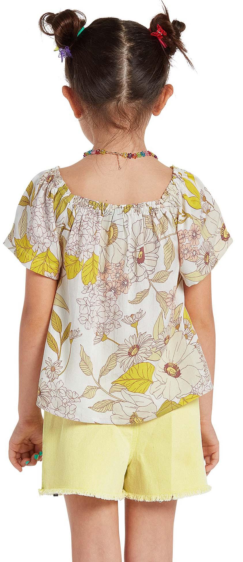 Product gallery image number 3 for product Happy Cloud Short Sleeve Top - Girls