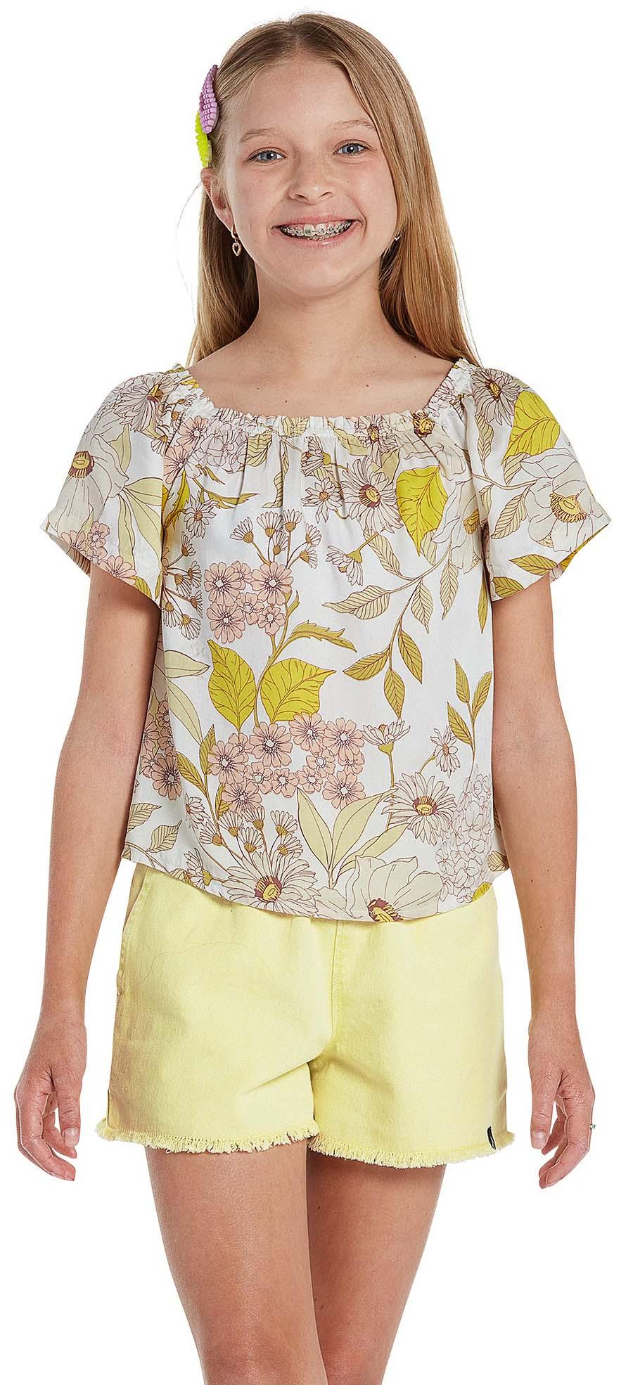 Product gallery image number 1 for product Happy Cloud Short Sleeve Top - Girls