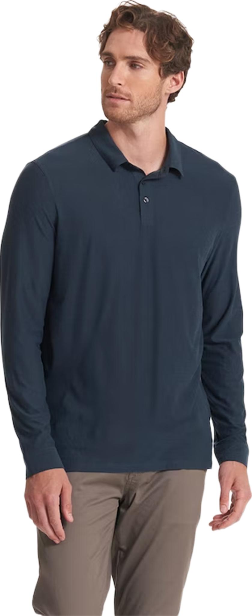 Product gallery image number 3 for product Strato Long Sleeve Polo - Men's