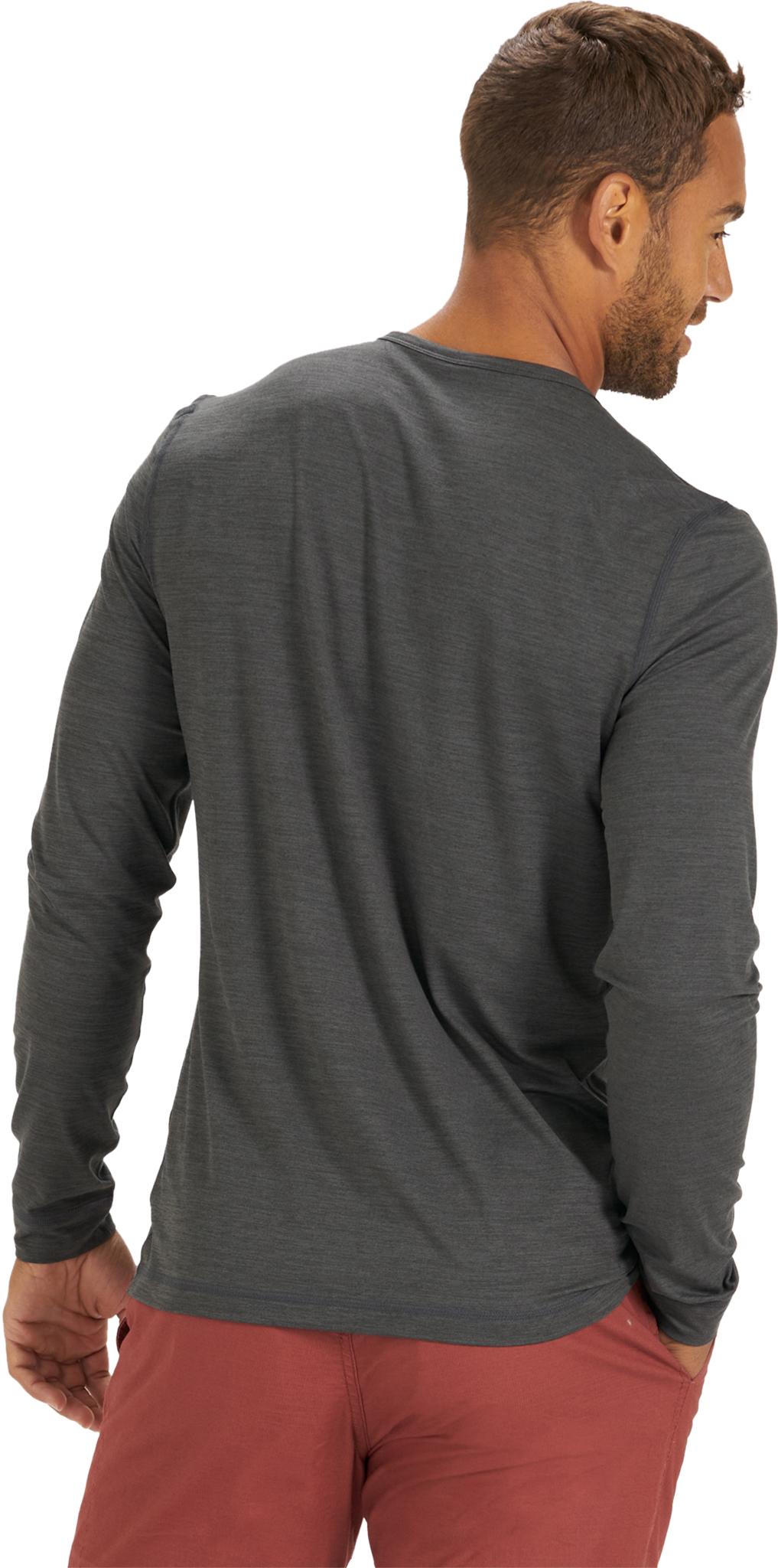 Product gallery image number 2 for product Ease Performance Long Sleeve Henley Top - Men's