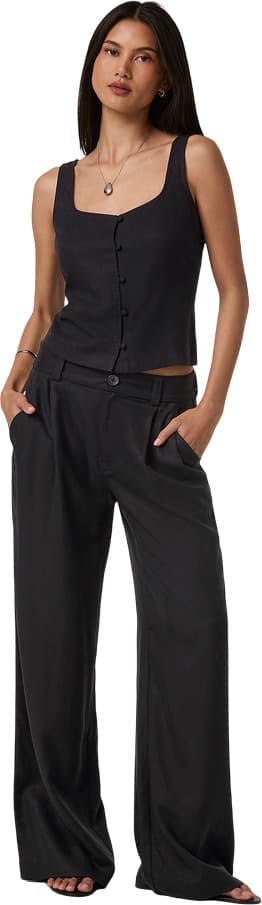 Product gallery image number 4 for product Trestles Twill Button Front Top - Women's