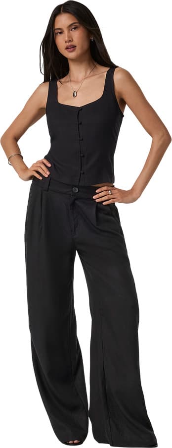 Product gallery image number 5 for product Trestles Twill Button Front Top - Women's