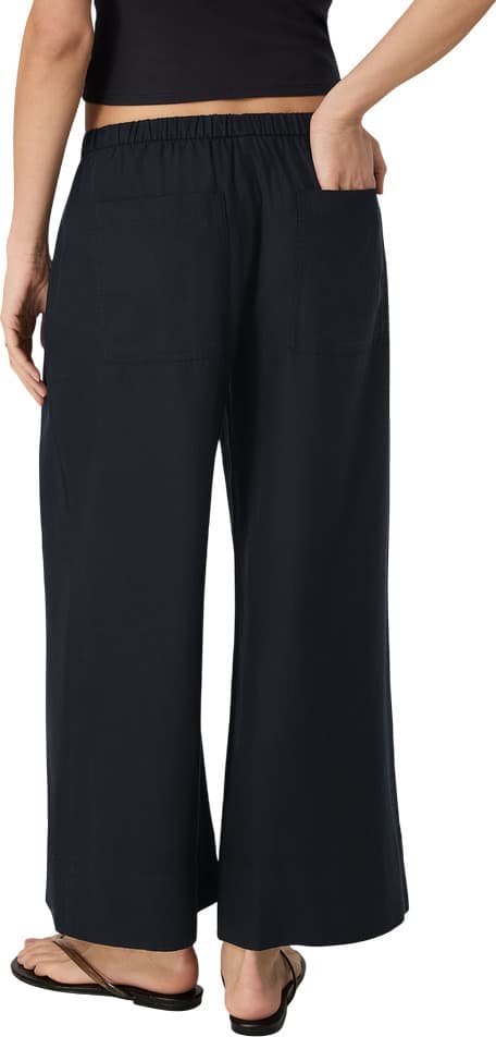 Product gallery image number 2 for product Pantalon écourté à jambe large en sergé Trestles - Femme