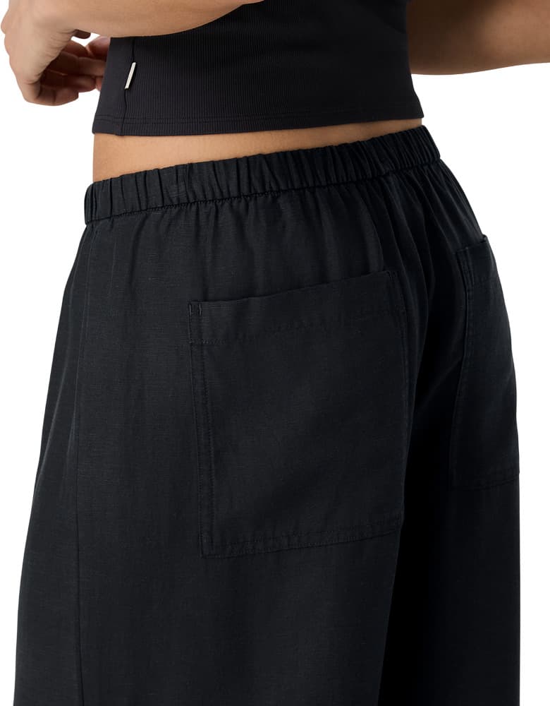 Product gallery image number 3 for product Pantalon écourté à jambe large en sergé Trestles - Femme