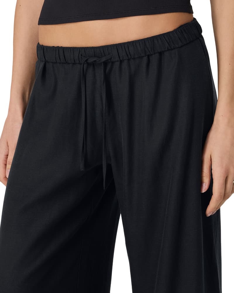 Product gallery image number 4 for product Pantalon écourté à jambe large en sergé Trestles - Femme